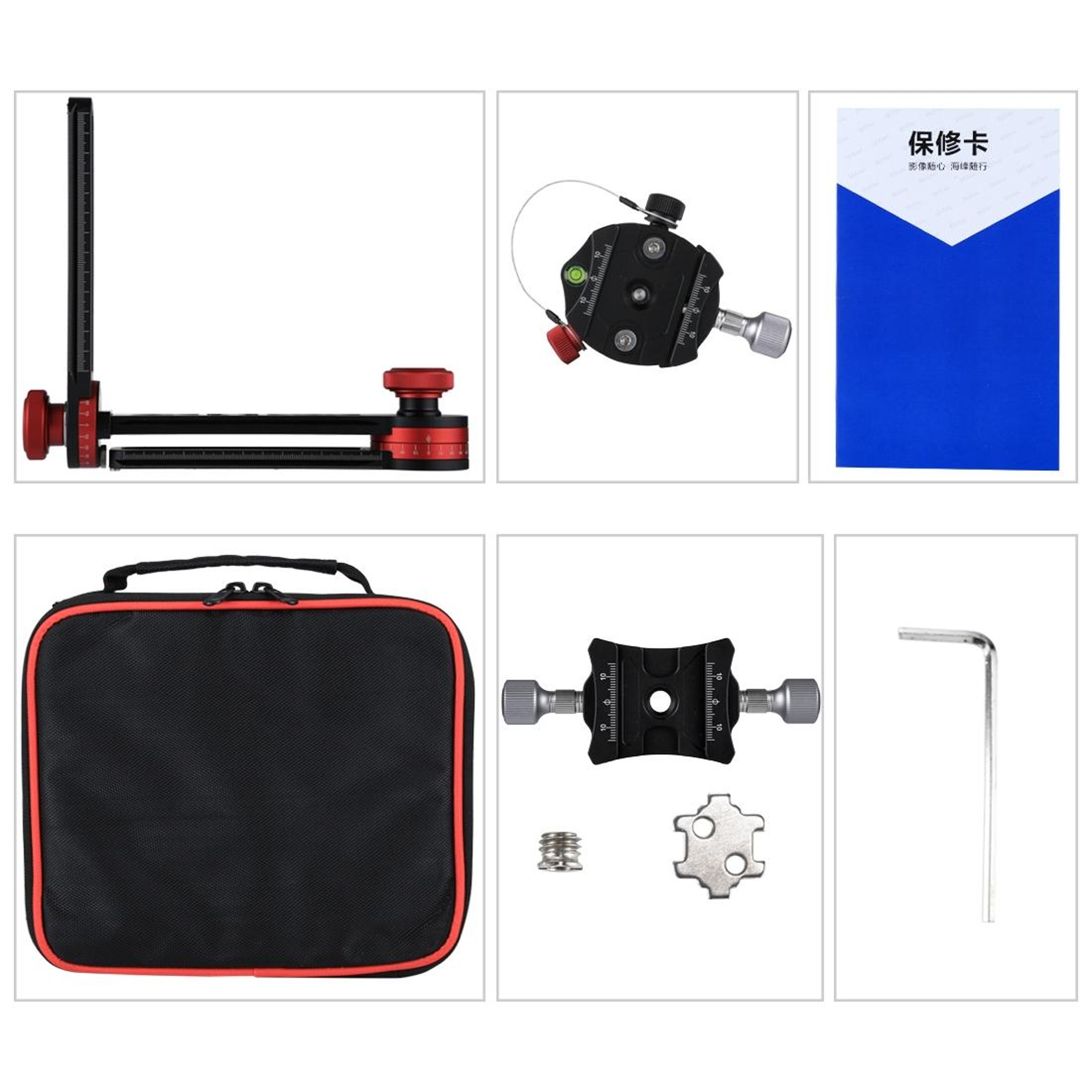 PULUZ 720 Panoramic Ball Head With Quick Release Plate For DSLR Camera Tripods 9