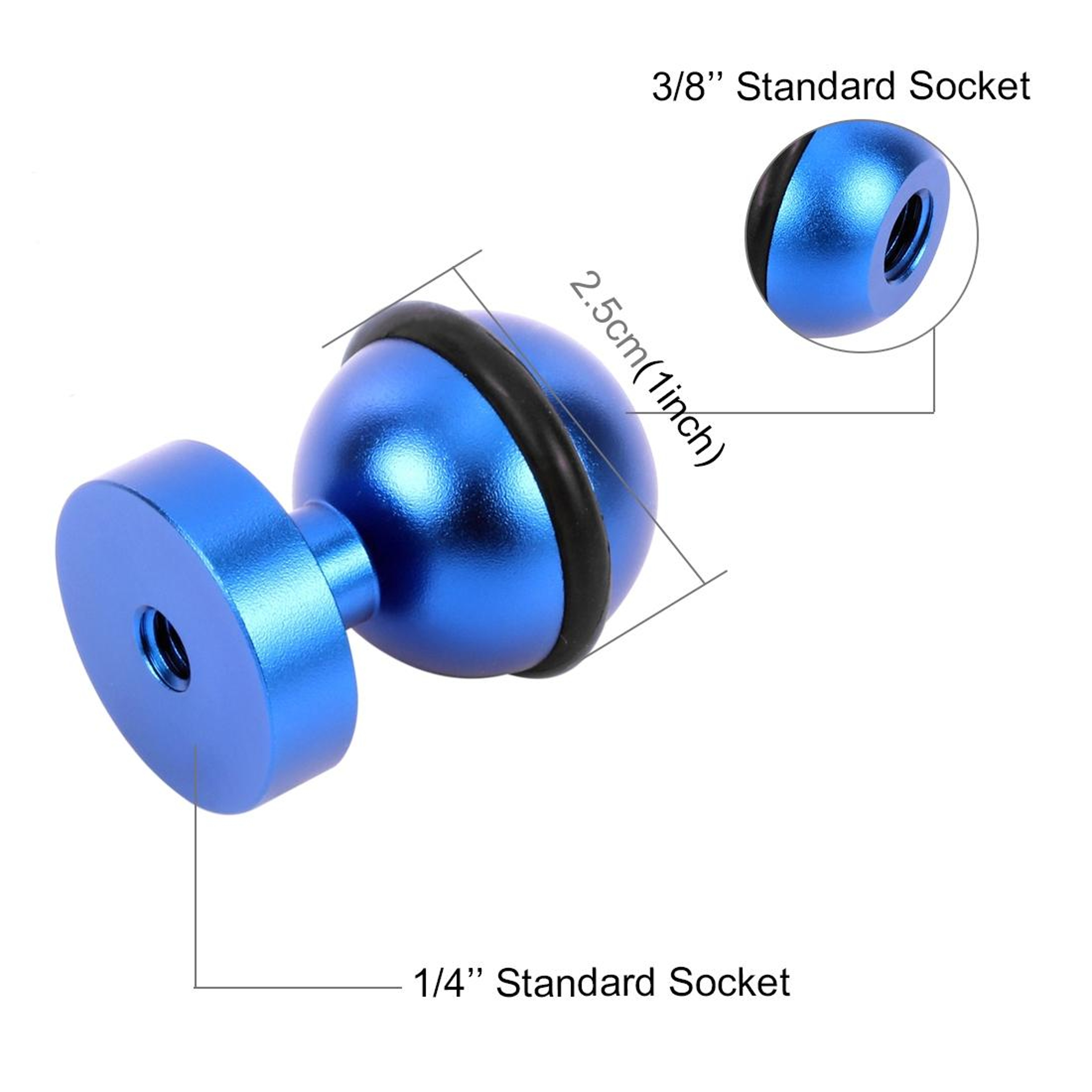 PULUZ Aluminum Ball Head Action Camera Mount For GoPro Insta360  DJI 1