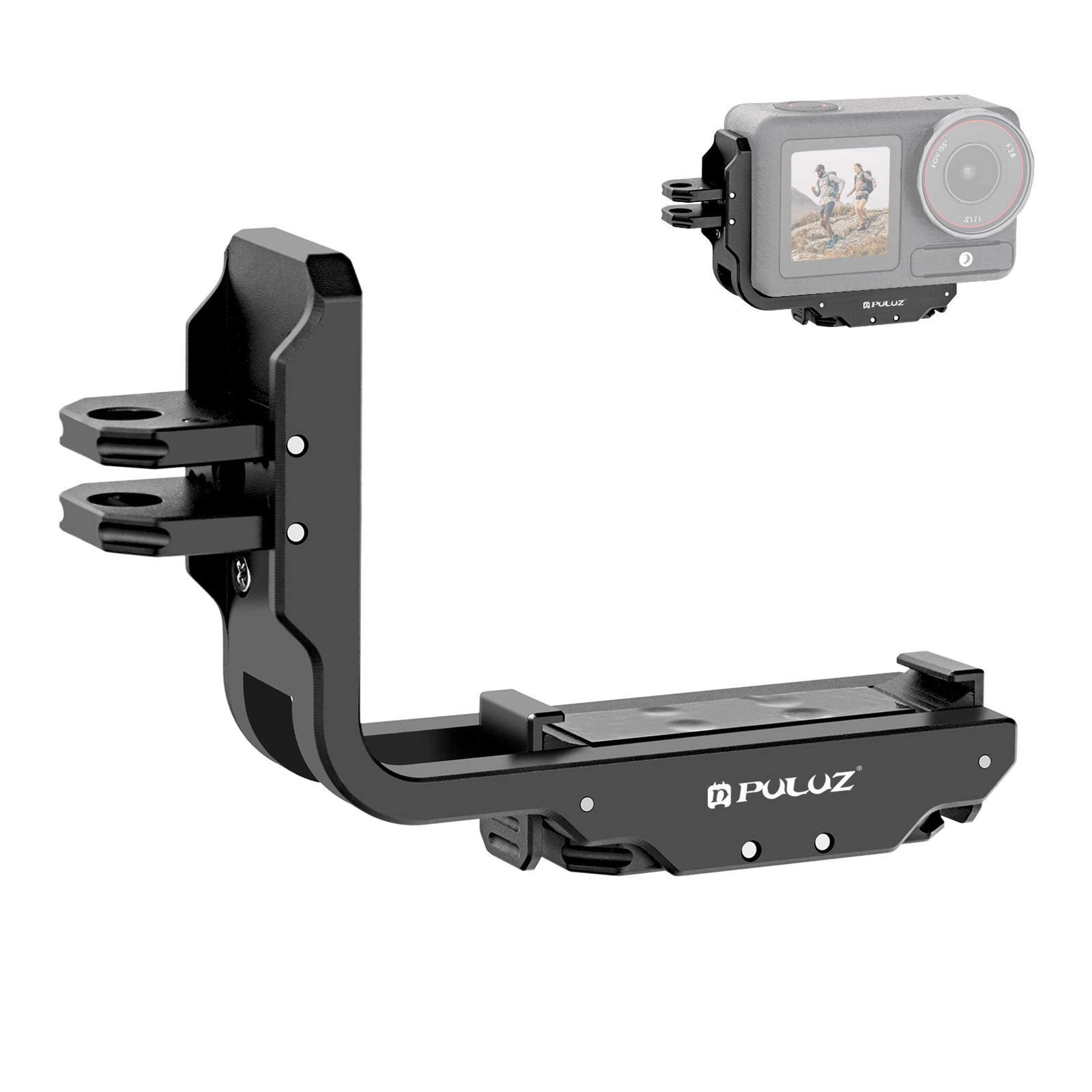 PULUZ Magnetic Quick Release L Bracket For DJI Osmo Action 5 Pro  4 Vertical Horizontal Mount 1