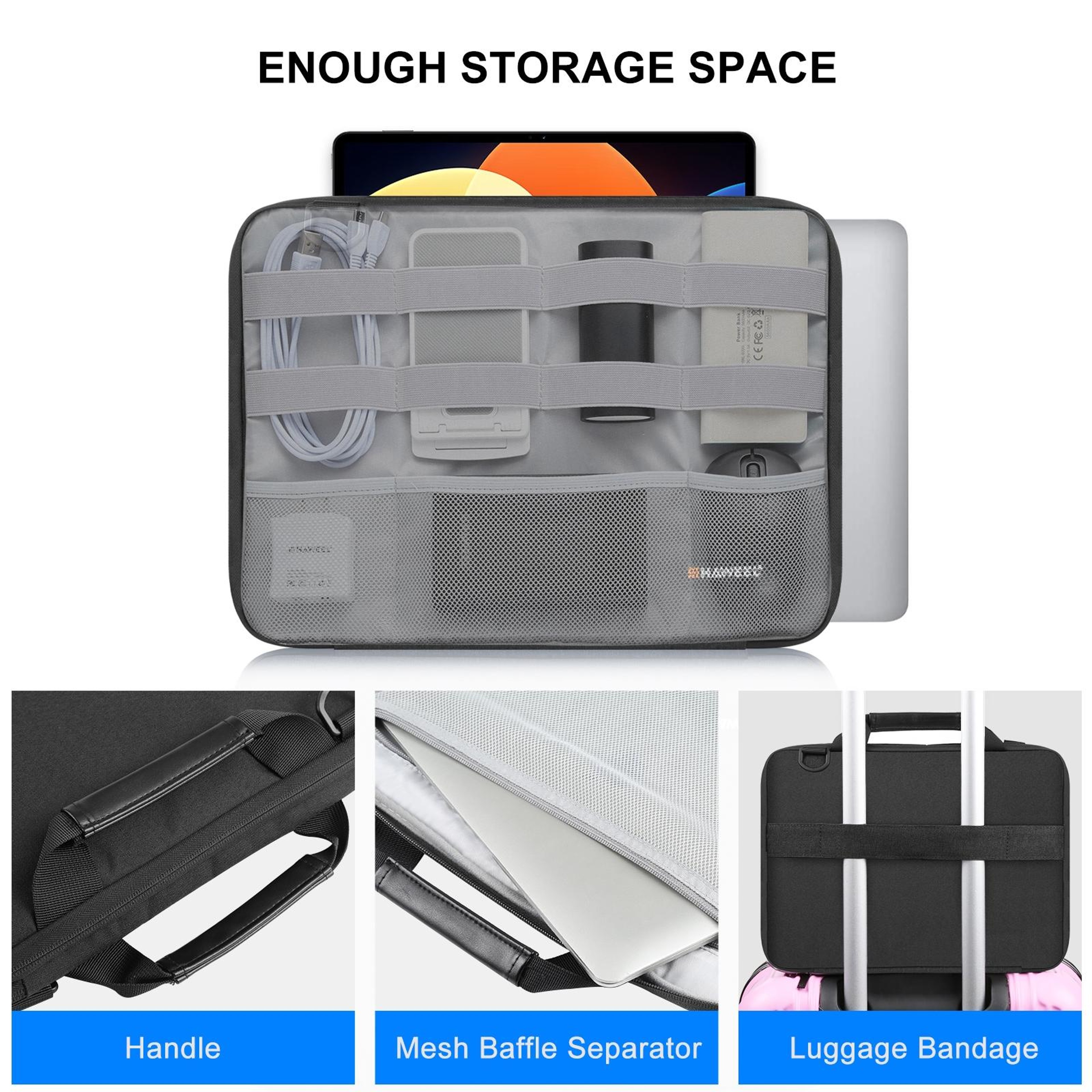 Waterproof 1516 Inch Crossbody Laptop Briefcase Bag For MacBook ThinkPad ASUS 4