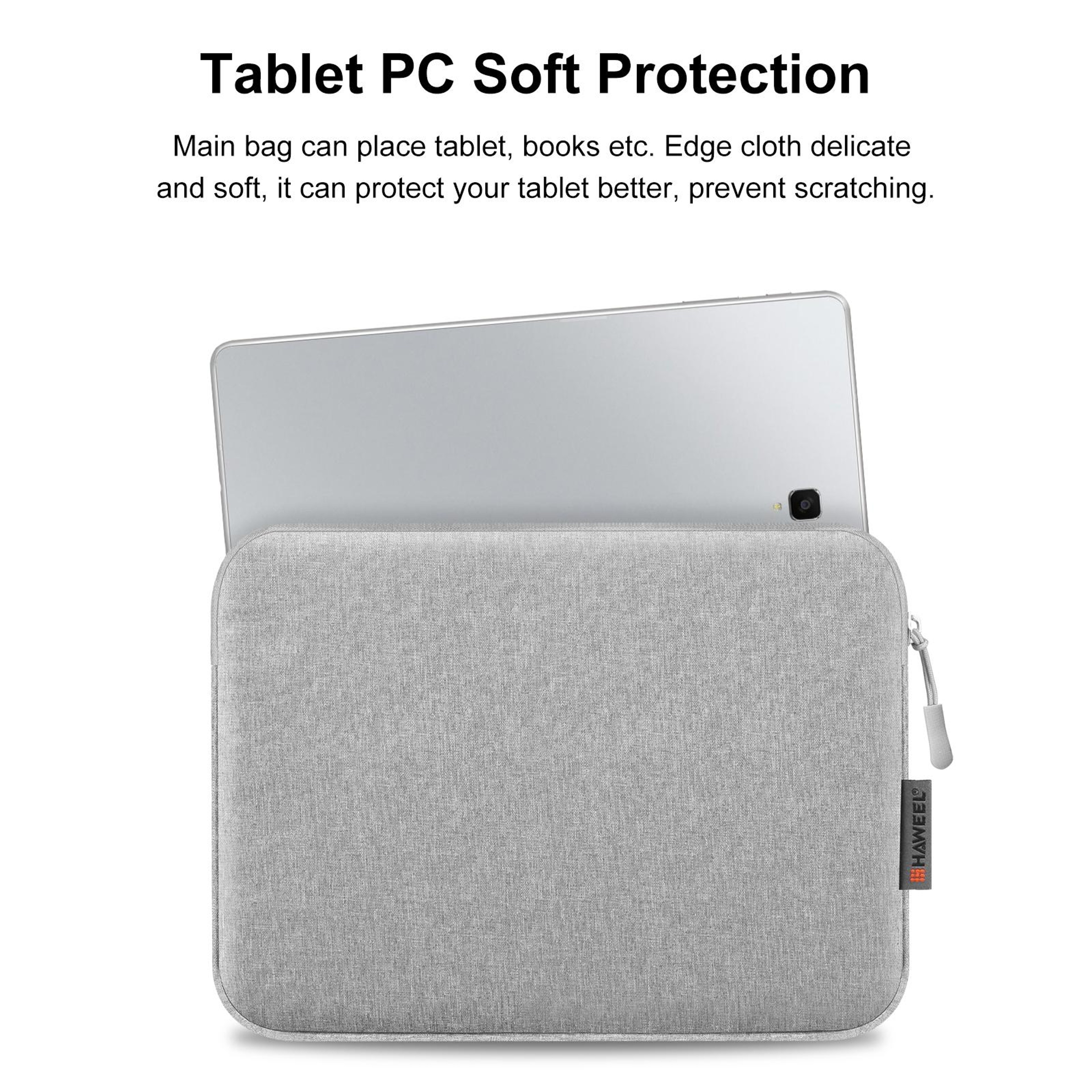 HAWEEL  Tablet Sleeve Case, Padded Shockproof Tablet Case with Zipper Briefcase Bag – view 5