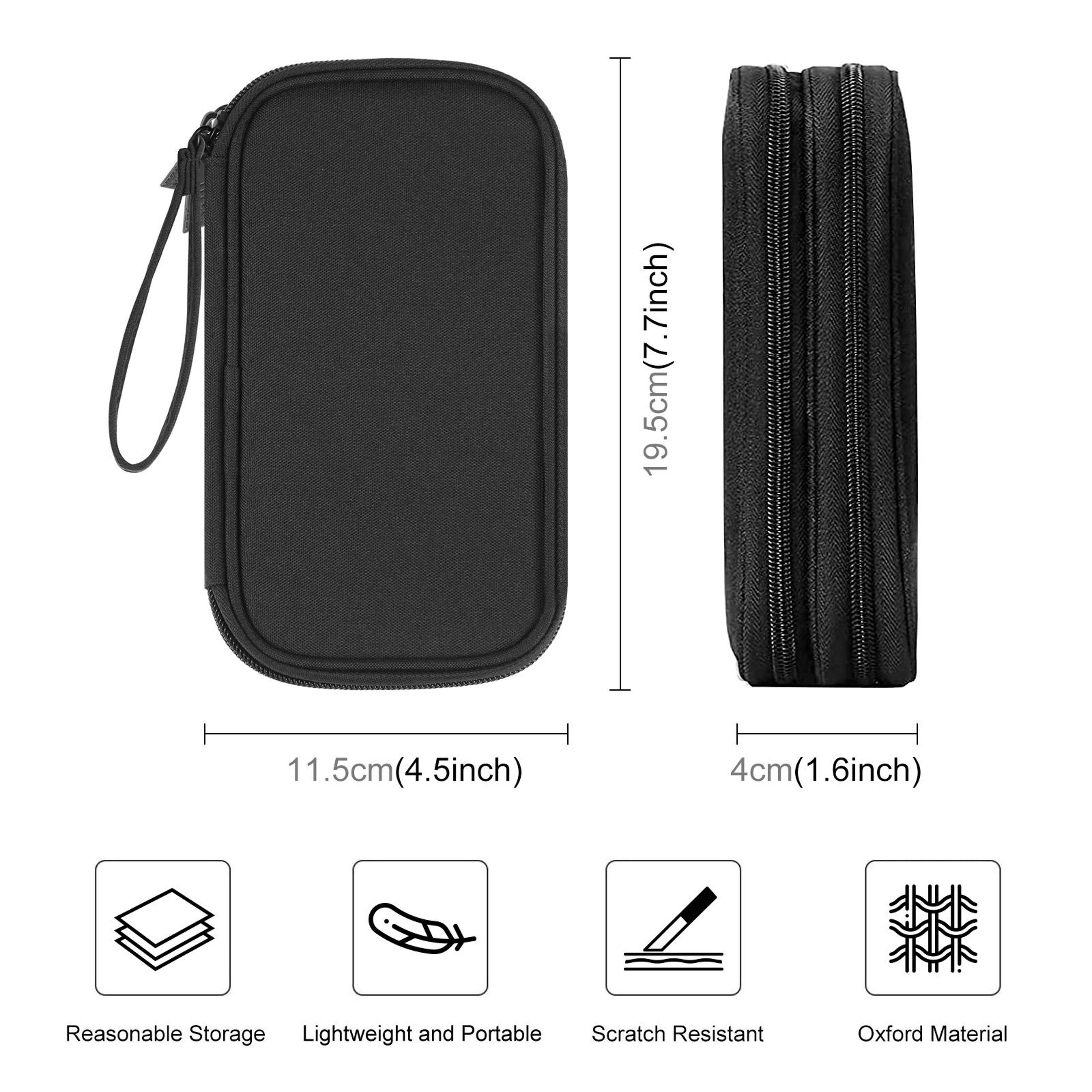 HAWEEL Double Layer Electronic Organizer Bag Cable Organizer Travel Case For Tech Accessories 1