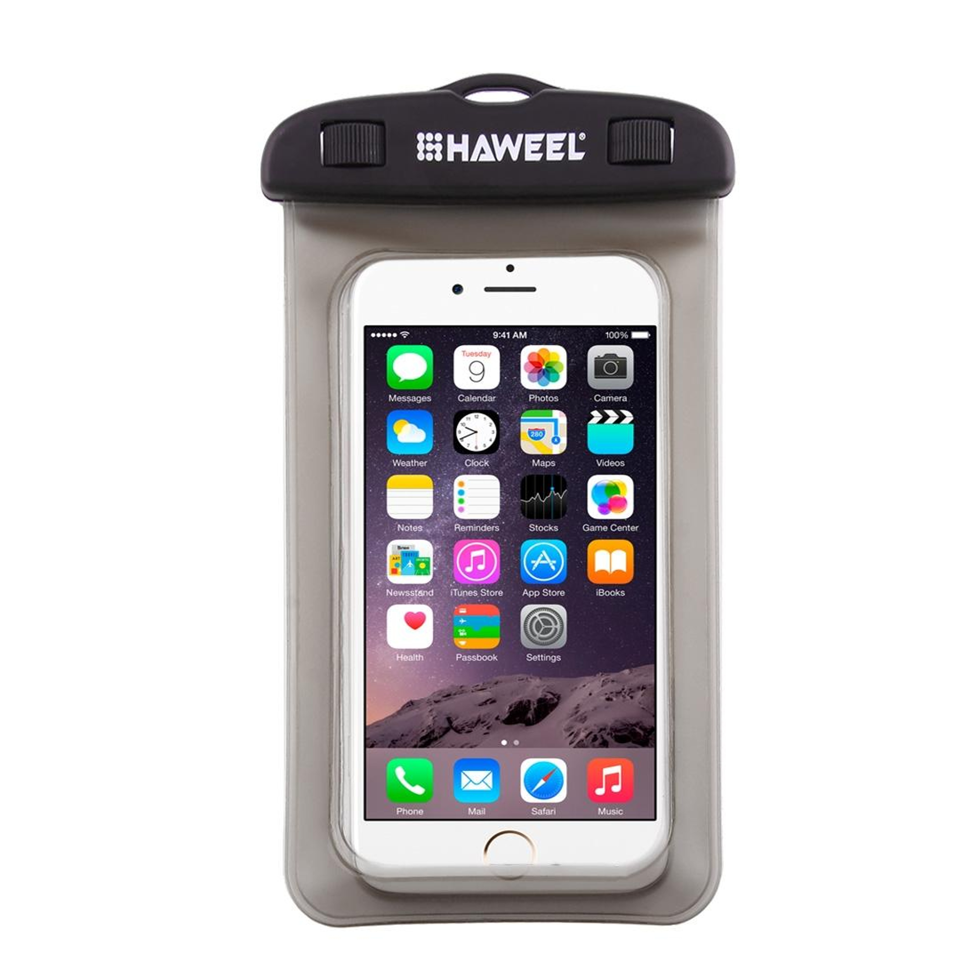HAWEEL Universal Waterproof Phone Pouch with Lanyard Touch Screen Waterproof Phone Case for Swimming & Travel – view 2
