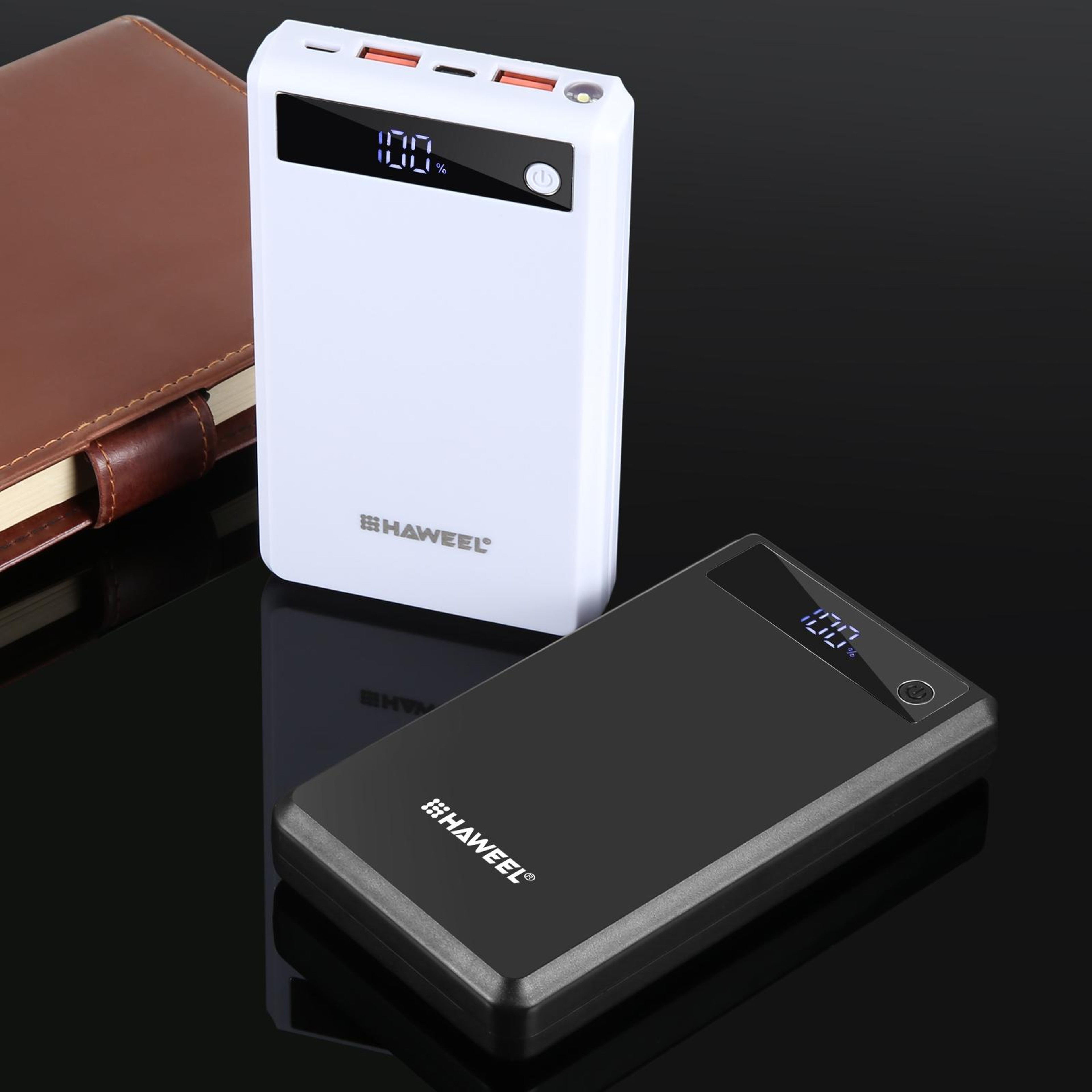 HAWEEL DIY Fast Charging Power Bank Case With Display DIY 18650 Power Bank Kit 7