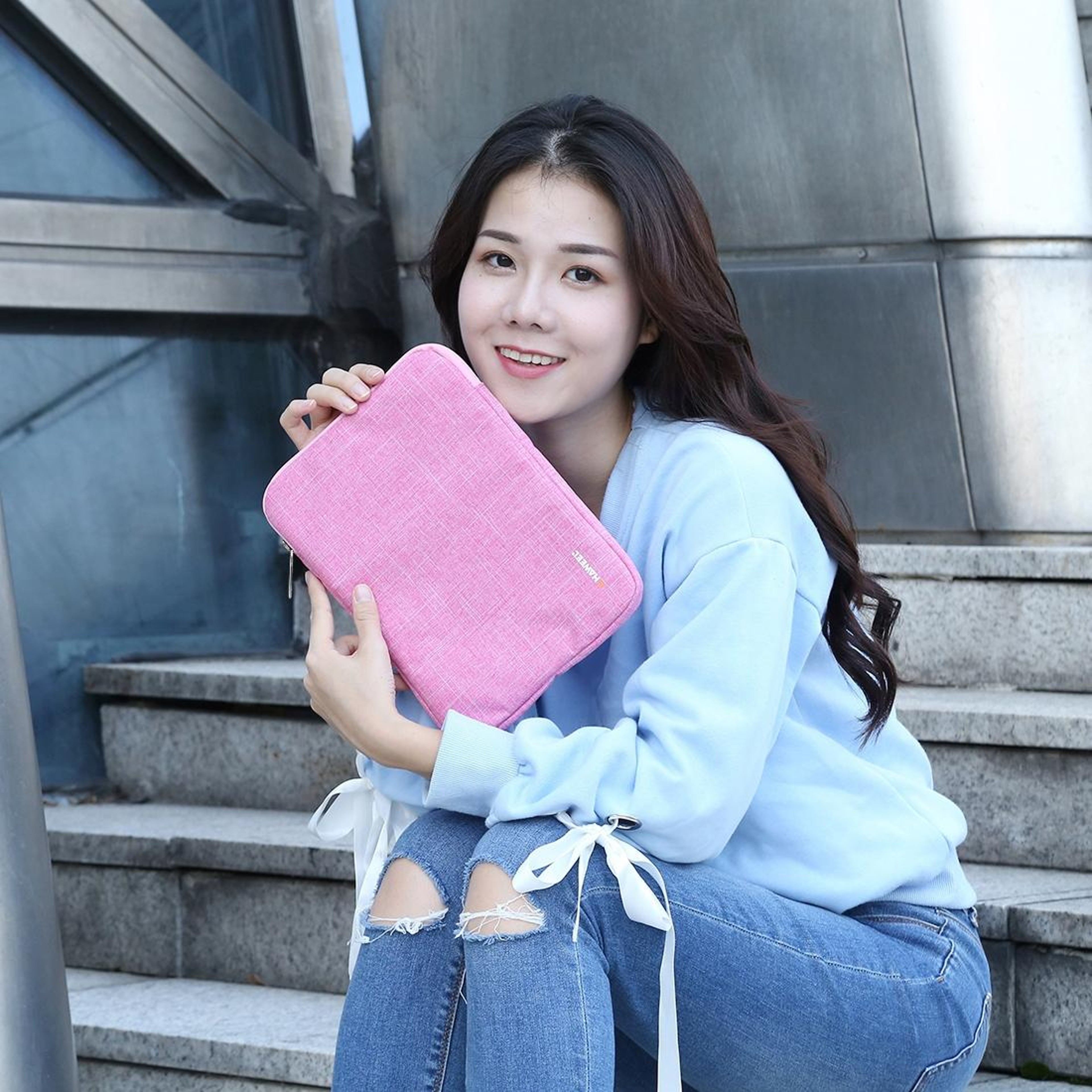 HAWEEL Waterproof Tablet Sleeve Case Zipper Briefcase For IPad Mini Protective Carry Bag 5
