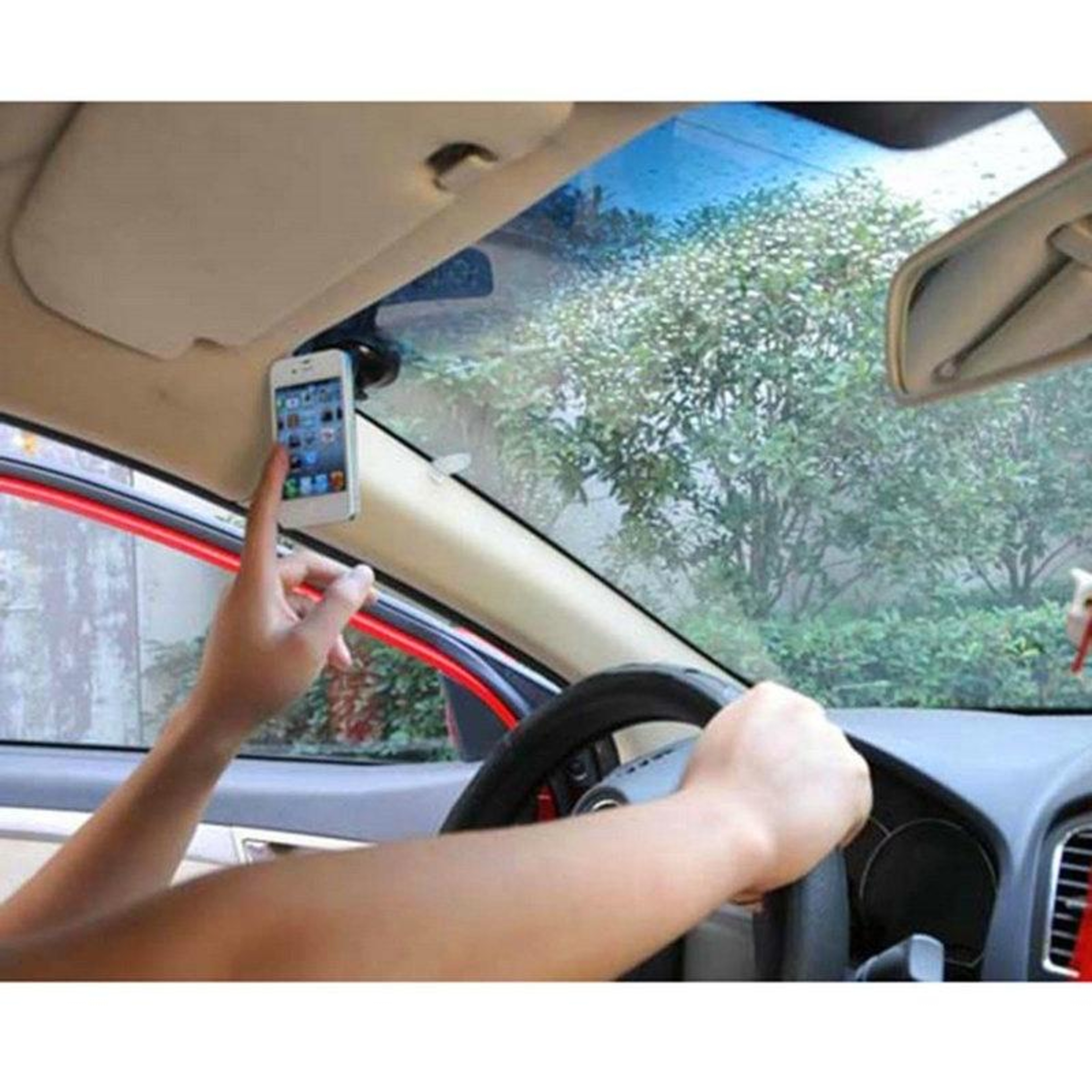 HAWEEL Degree Windshield Car Phone Holder Suction Grip Universal Phone Mount 8