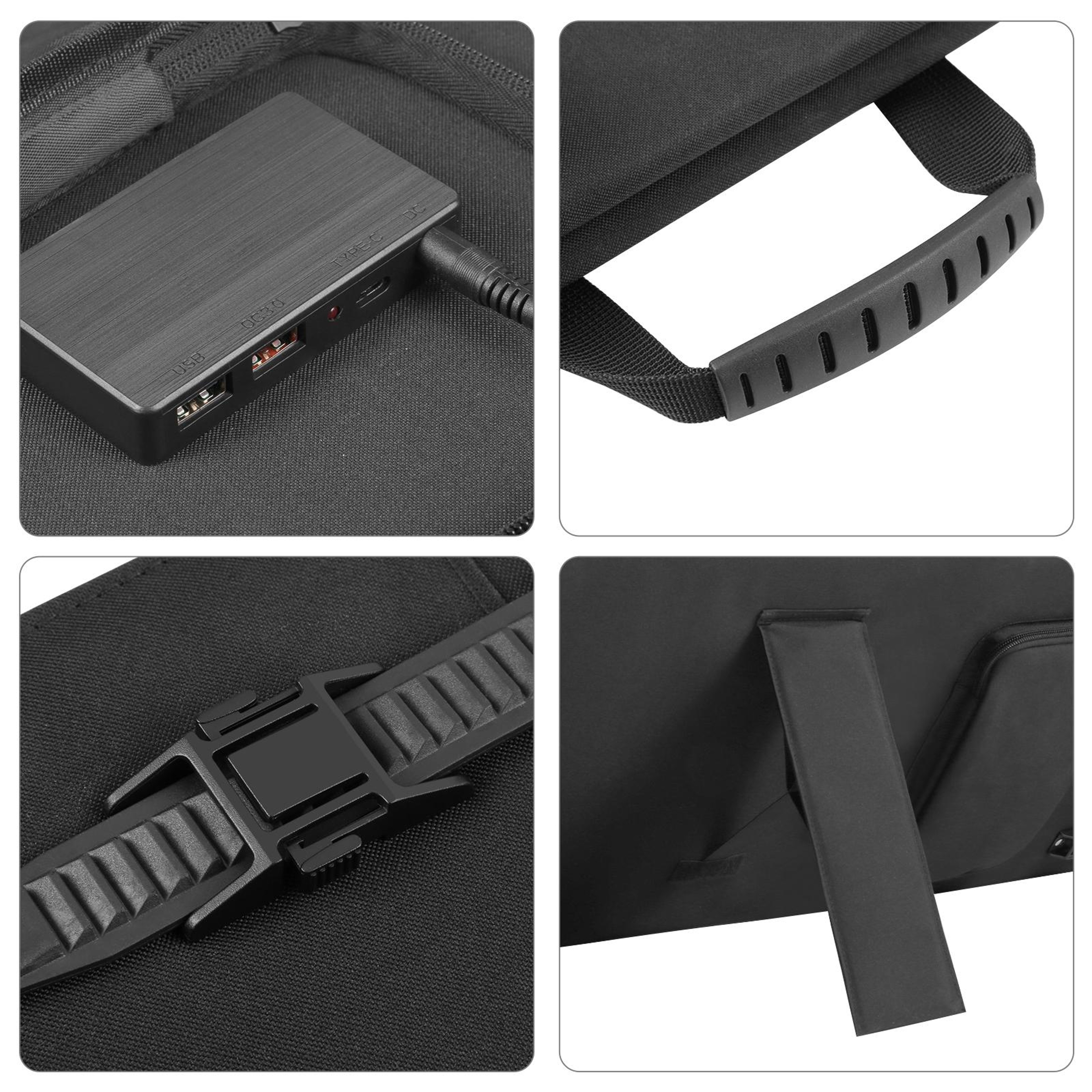 HAWEEL Foldable Solar Panel Charger Portable Camping USB Power Bag 3