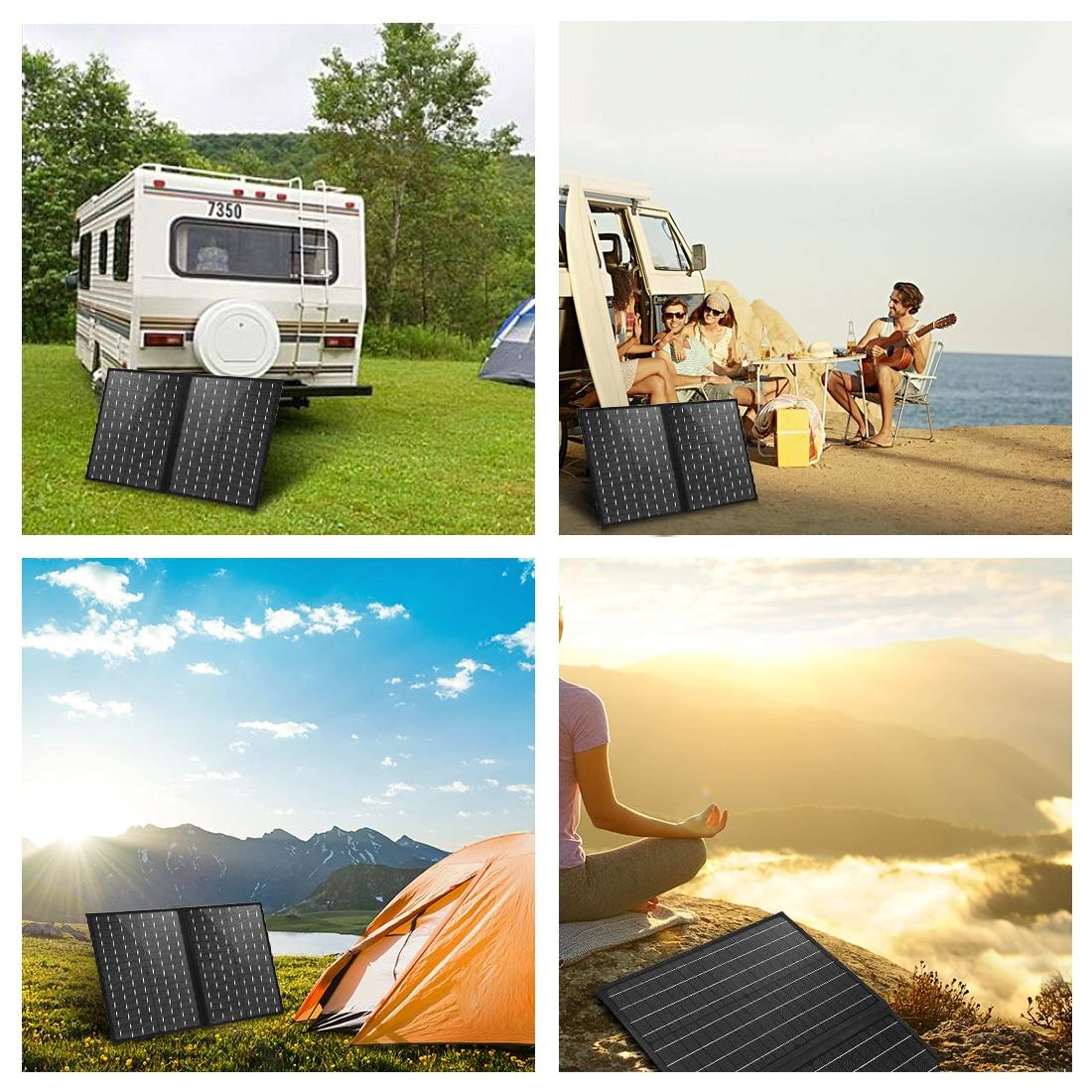 HAWEEL Foldable Solar Panel Charger Portable Camping USB Power Bag 8