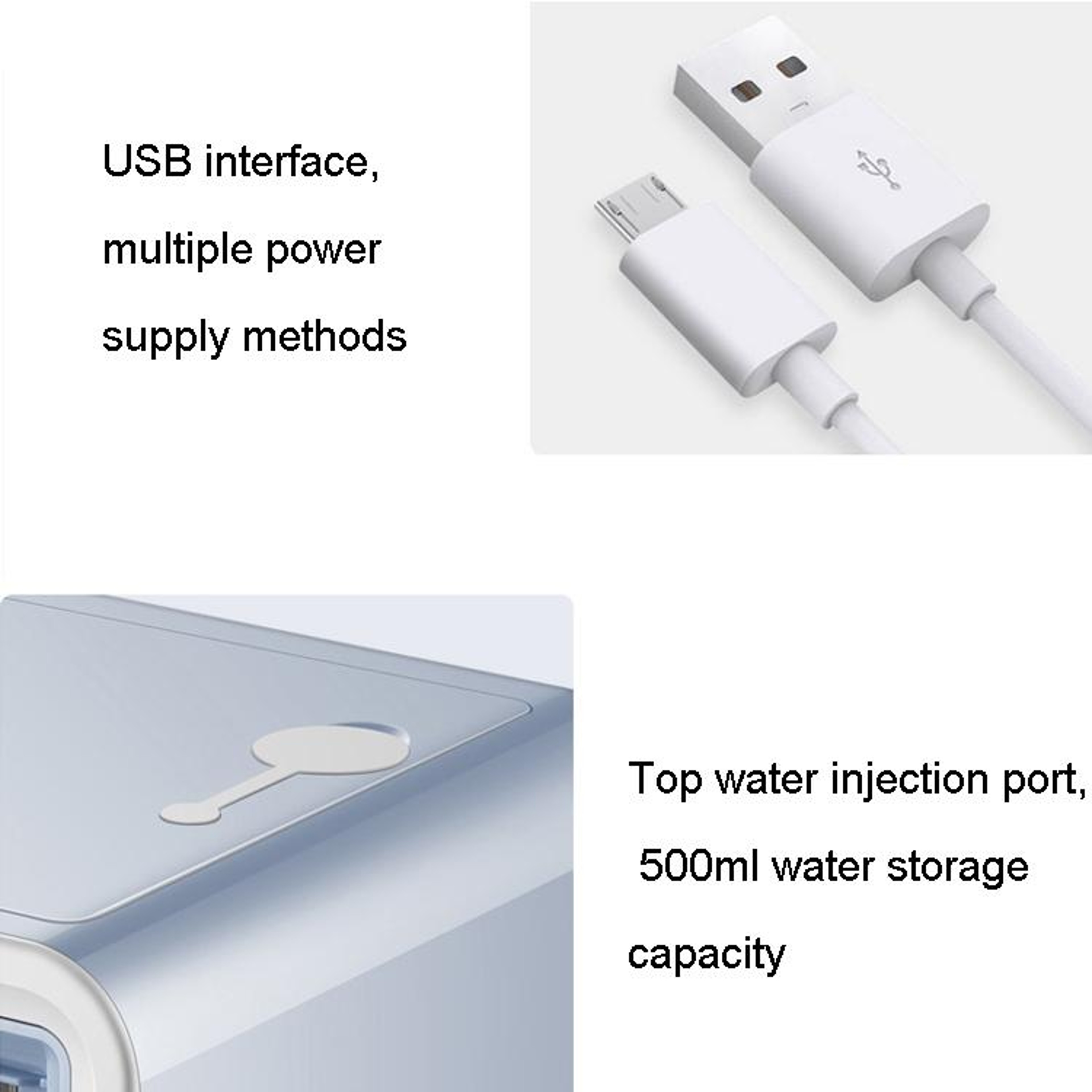 Portable Air Cooler USB Desktop Cooling Fan With Night Light  Quiet Evaporative Cooling 5