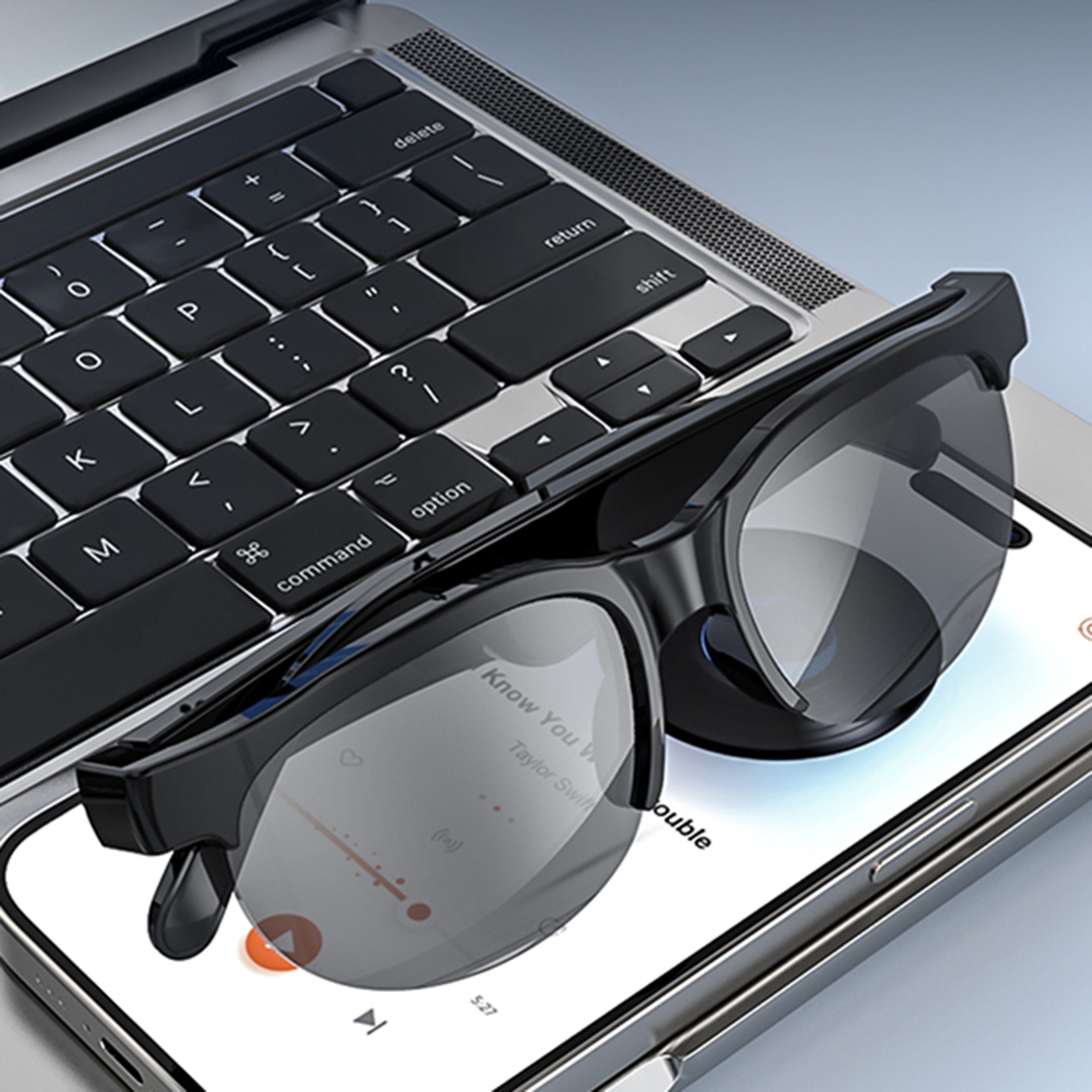 Bluetooth AI Intelligent Translation Glasses Wireless Sunglasses With Builtin Microphone Speakers   0
