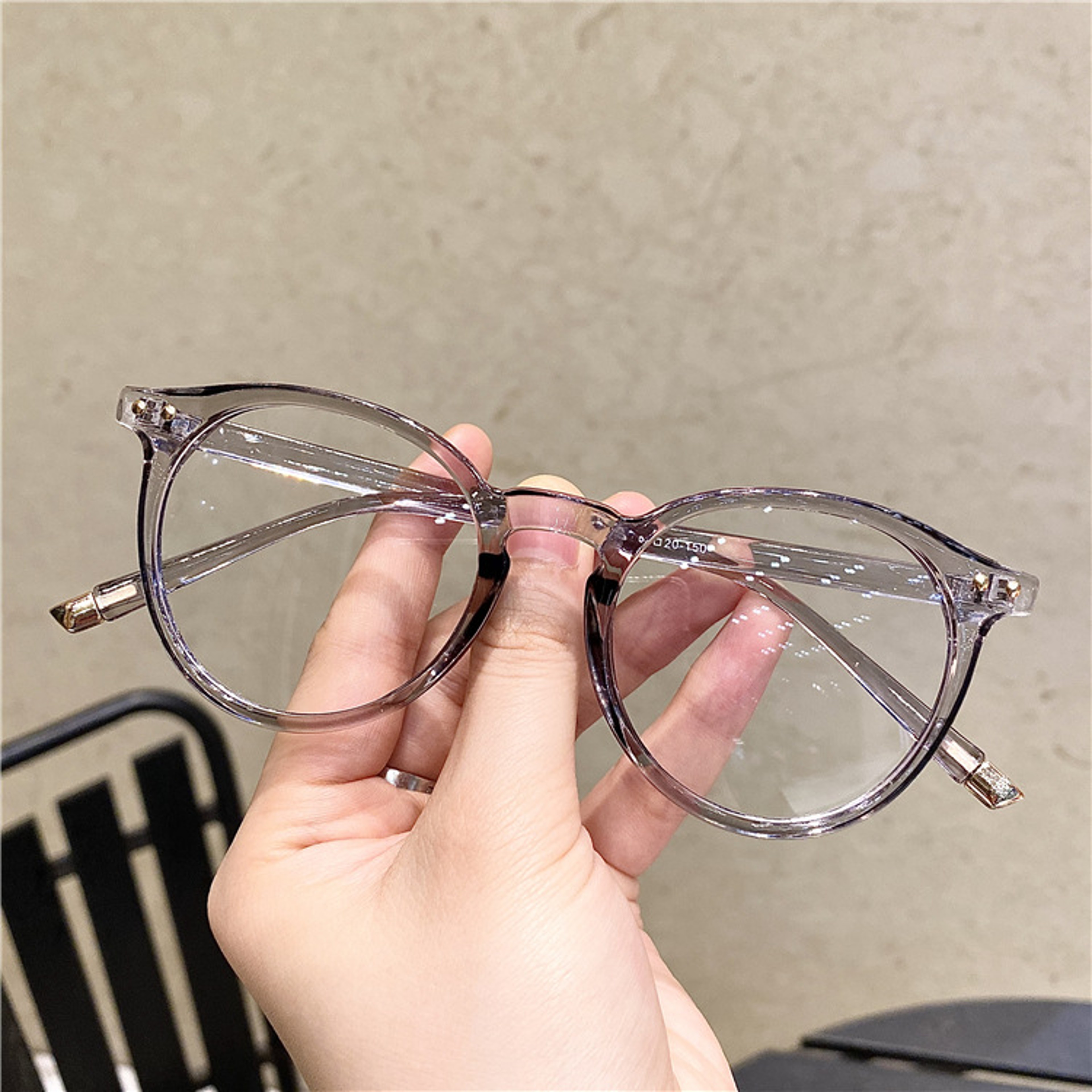 Unisex Vintage Round Optical Glasses Frame Anti Blue Light Eyeglasses With Transparent Prescription 3