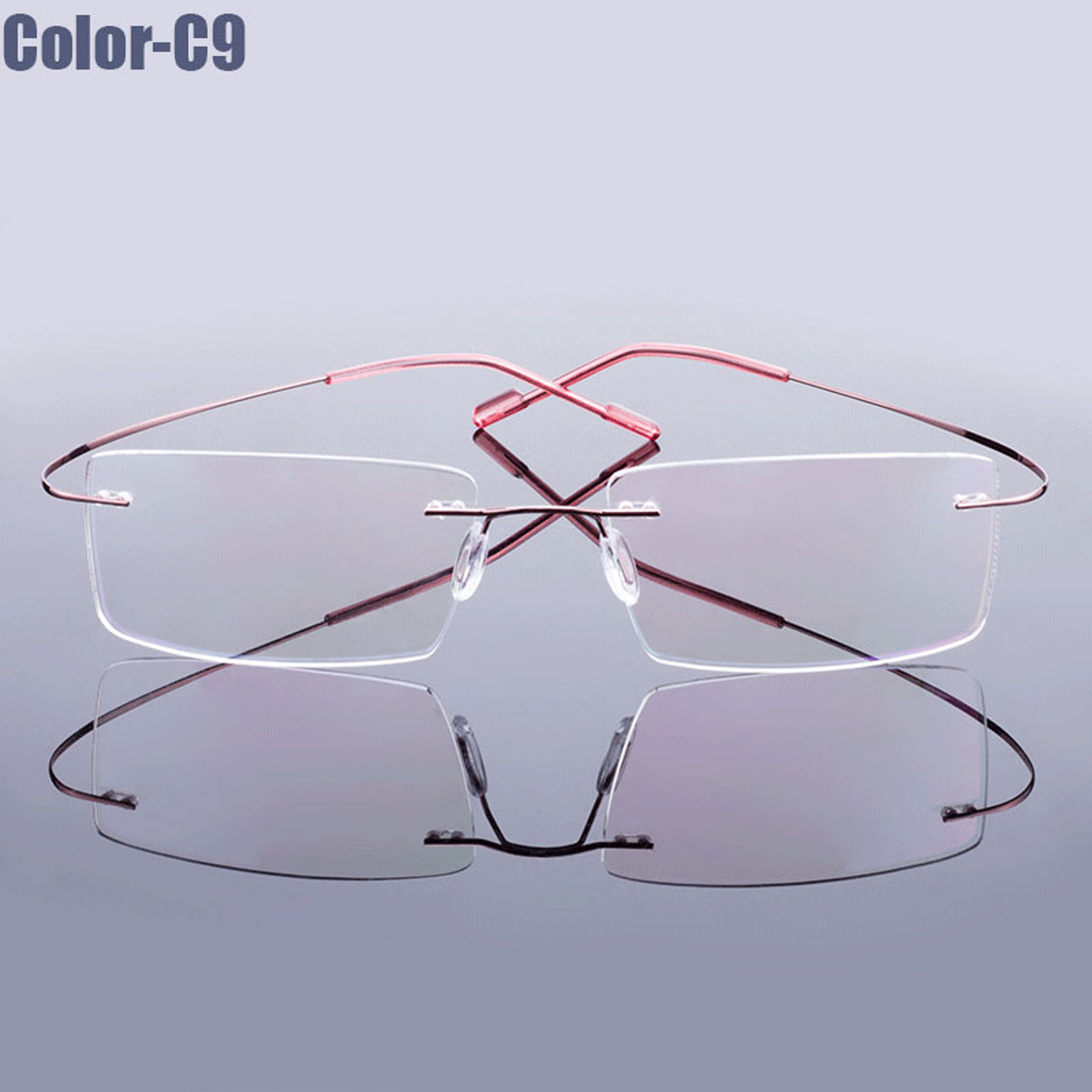 Ultralight Gmei Optical Fashion Rimless Glasses Frame Memory Alloy Eyeglasses Prescription Flexible Frames – view 7