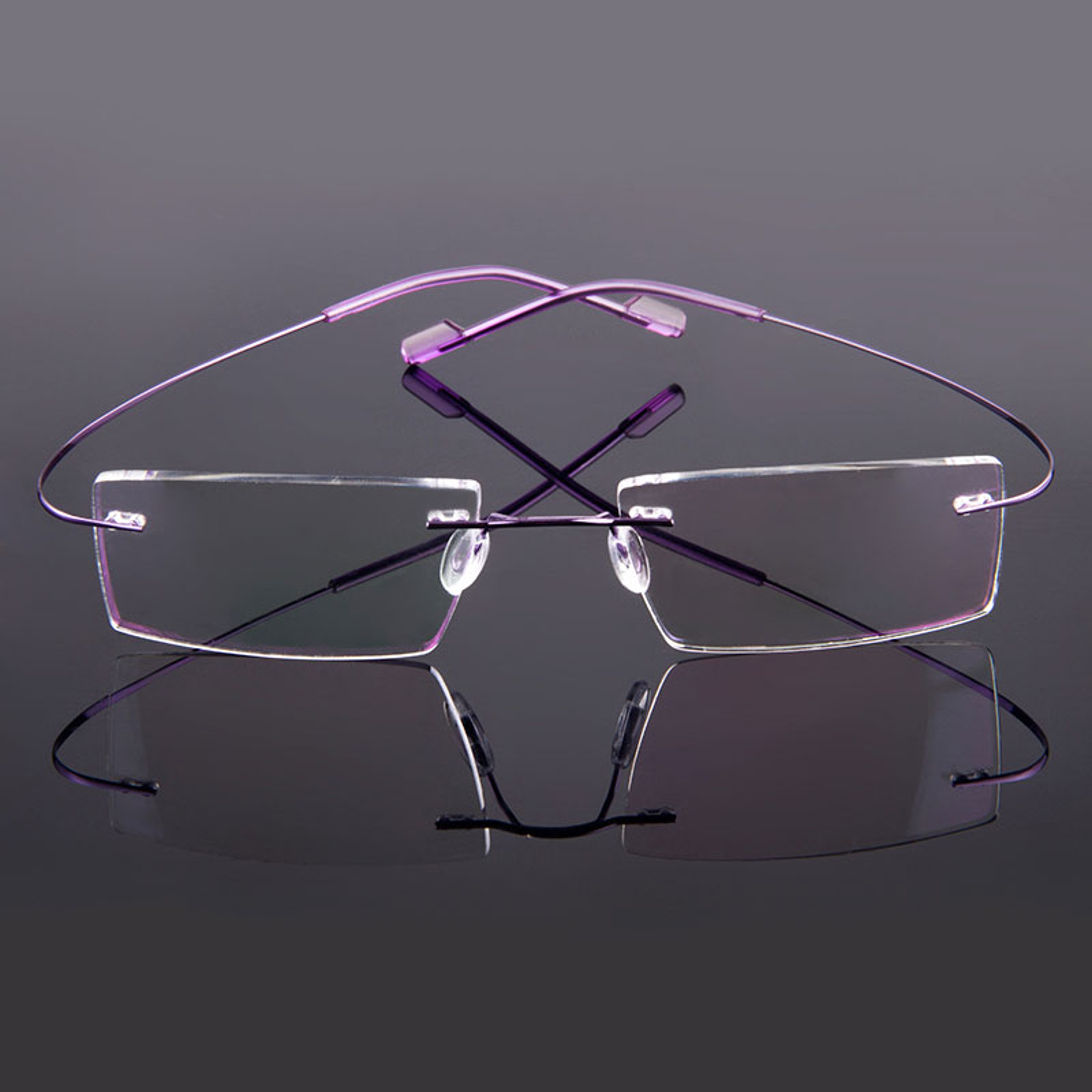 Ultralight Gmei Optical Fashion Rimless Glasses Frame Memory Alloy Eyeglasses Prescription Flexible Frames – view 5