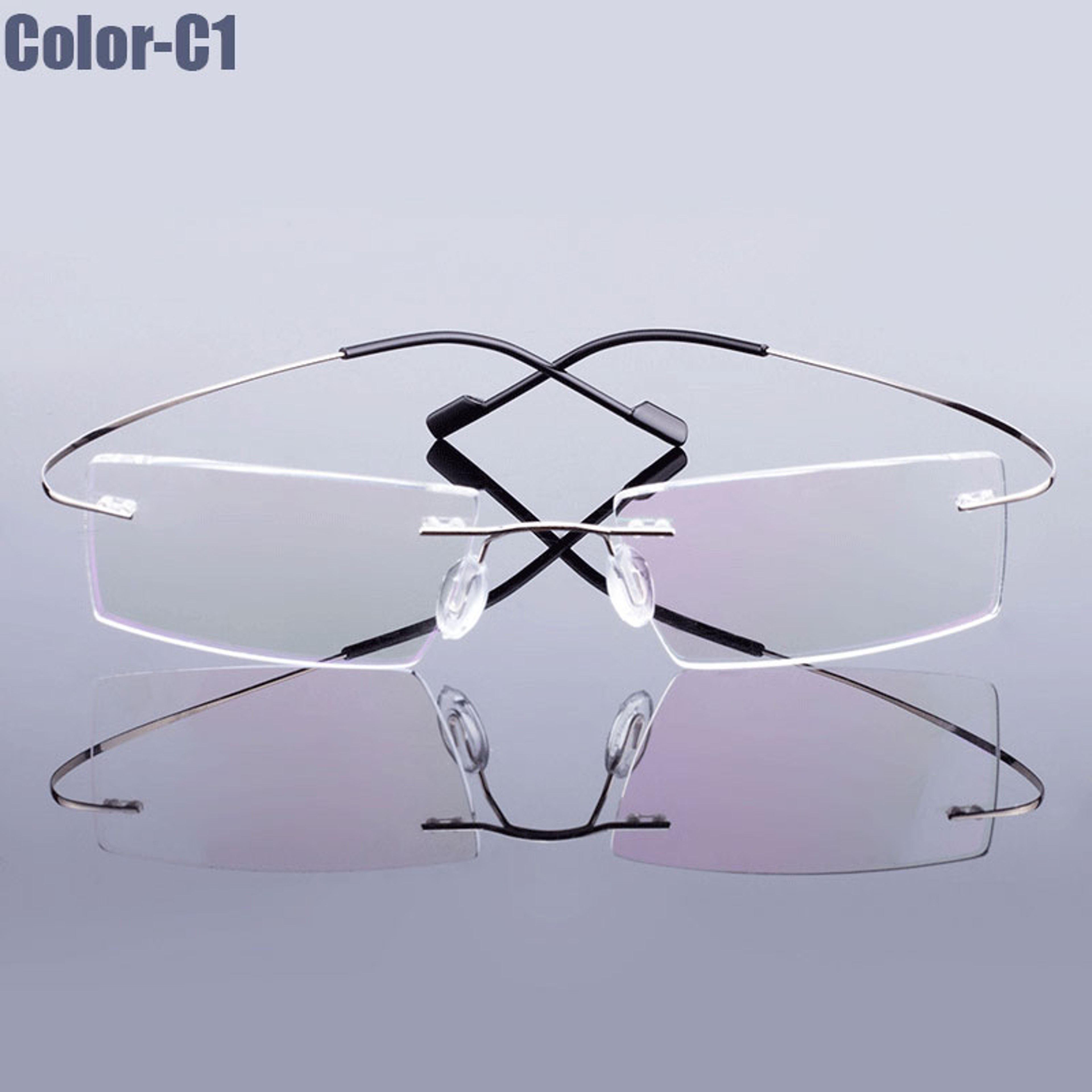 Ultralight Gmei Optical Fashion Rimless Glasses Frame Memory Alloy Eyeglasses Prescription Flexible Frames – view 15