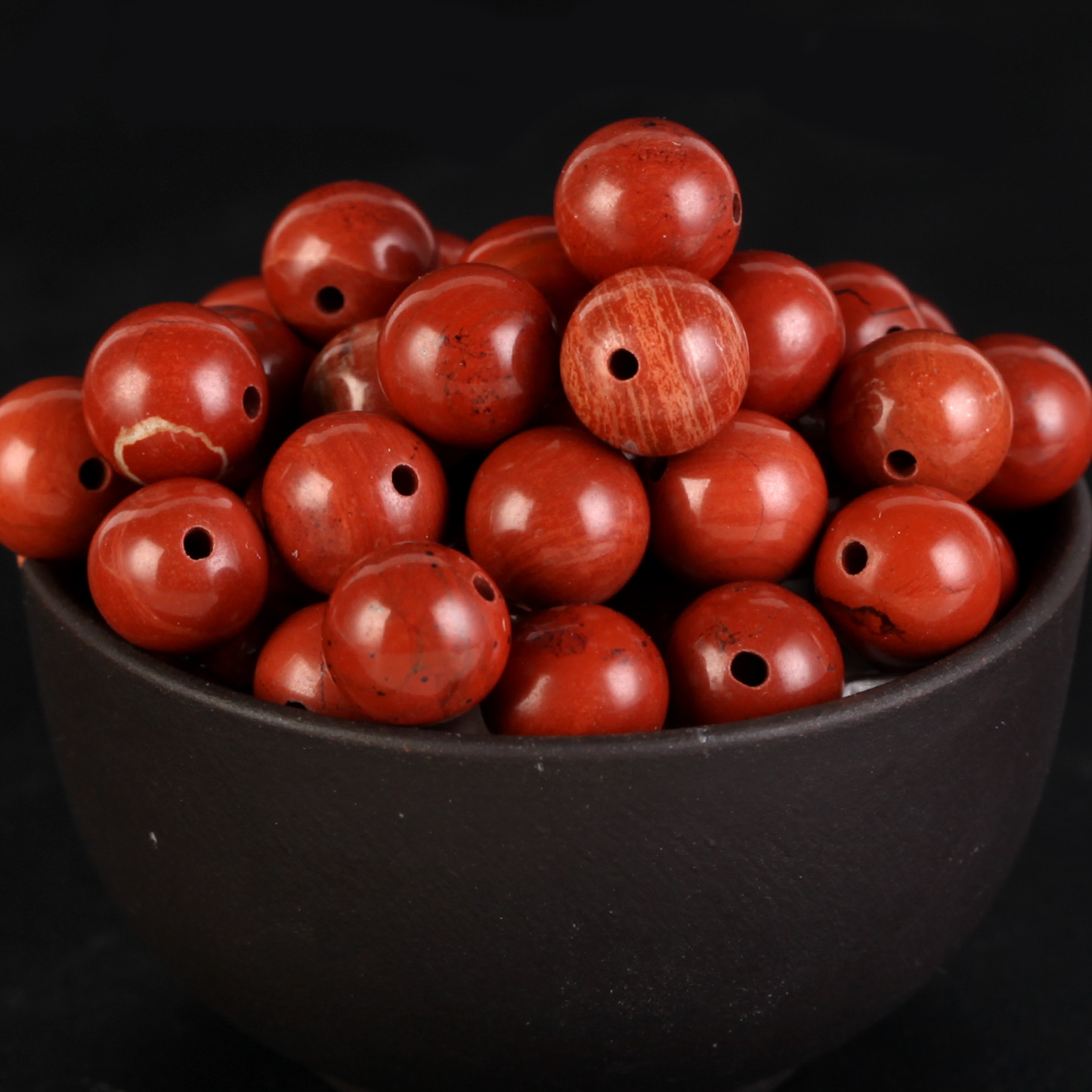 Natural Round Tiger Eye Amazonite Lava Turquoises Agates Jaspers Garnet Spacer Loose Stone Beads for Handmade Bracelets – view 19
