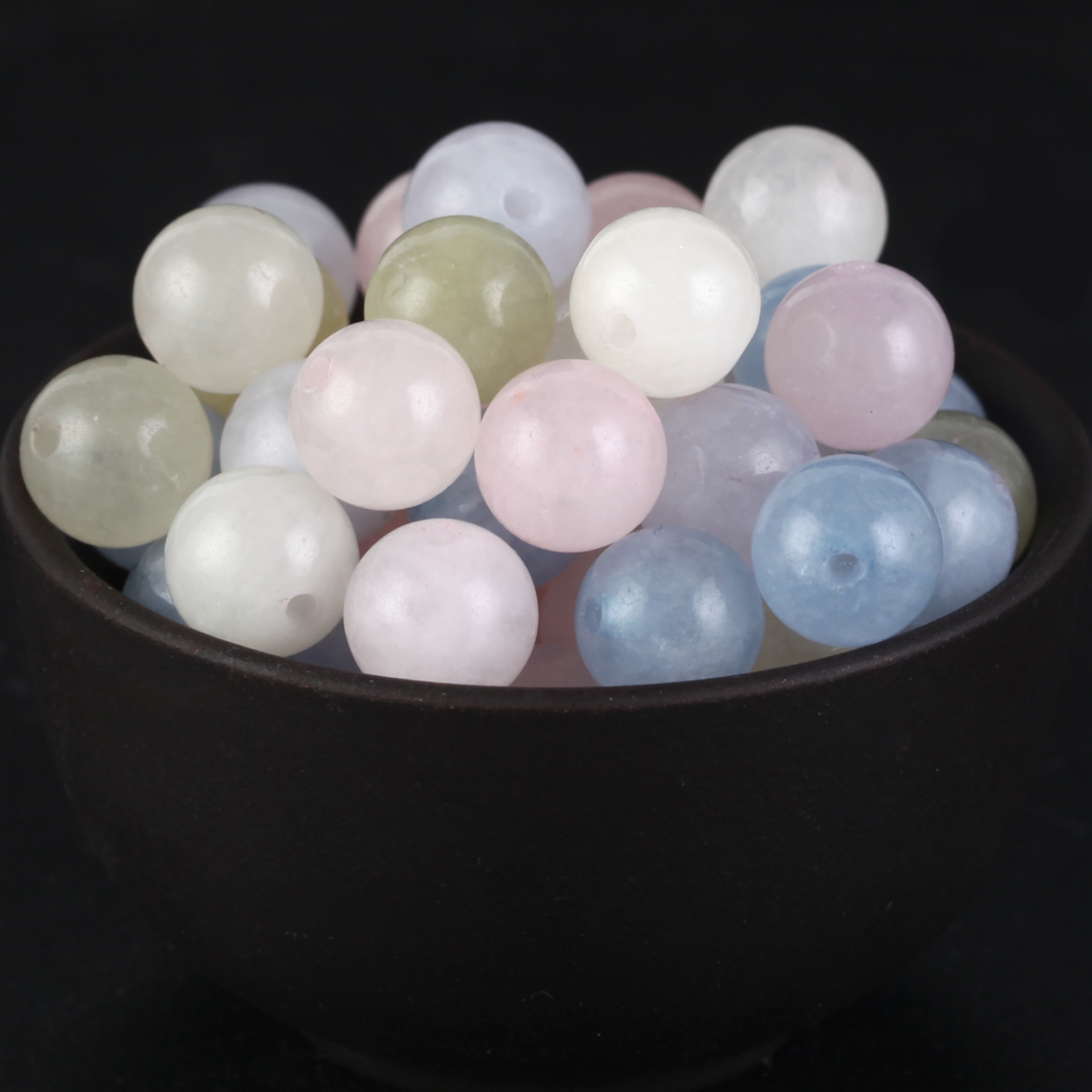 Natural Round Tiger Eye Amazonite Lava Turquoises Agates Jaspers Garnet Spacer Loose Stone Beads for Handmade Bracelets – view 27