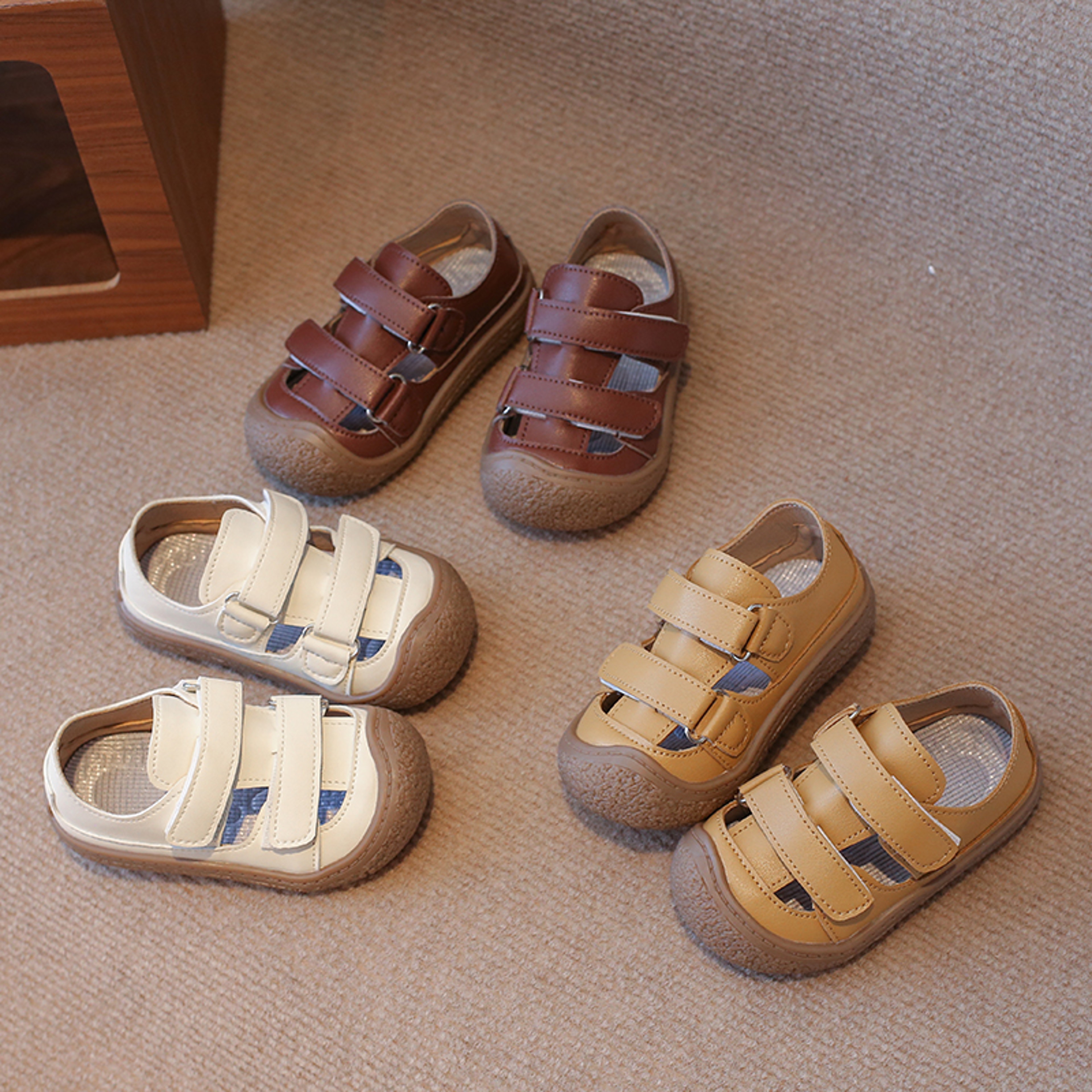 Comfortable Baby Boys Sandals Summer Infant Toddler Shoes, Soft Soled Anti Slip Children Casual Sandals, First Walkers – view 1