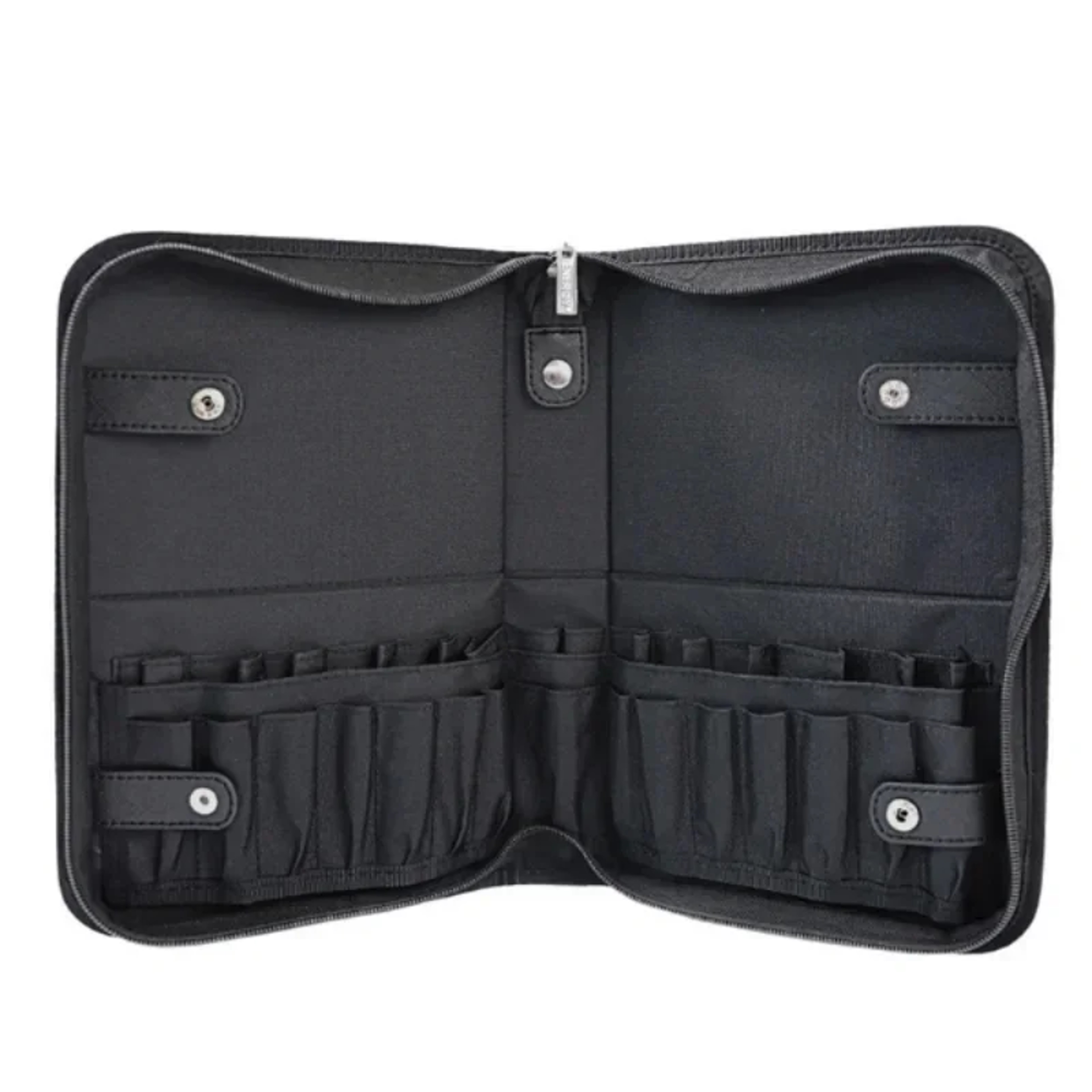 Portable Holes Foldable Makeup Brush Bag Women Makeup Brush Tools Bag Organizer for Travel Powder Cosmetic Sets – view 5