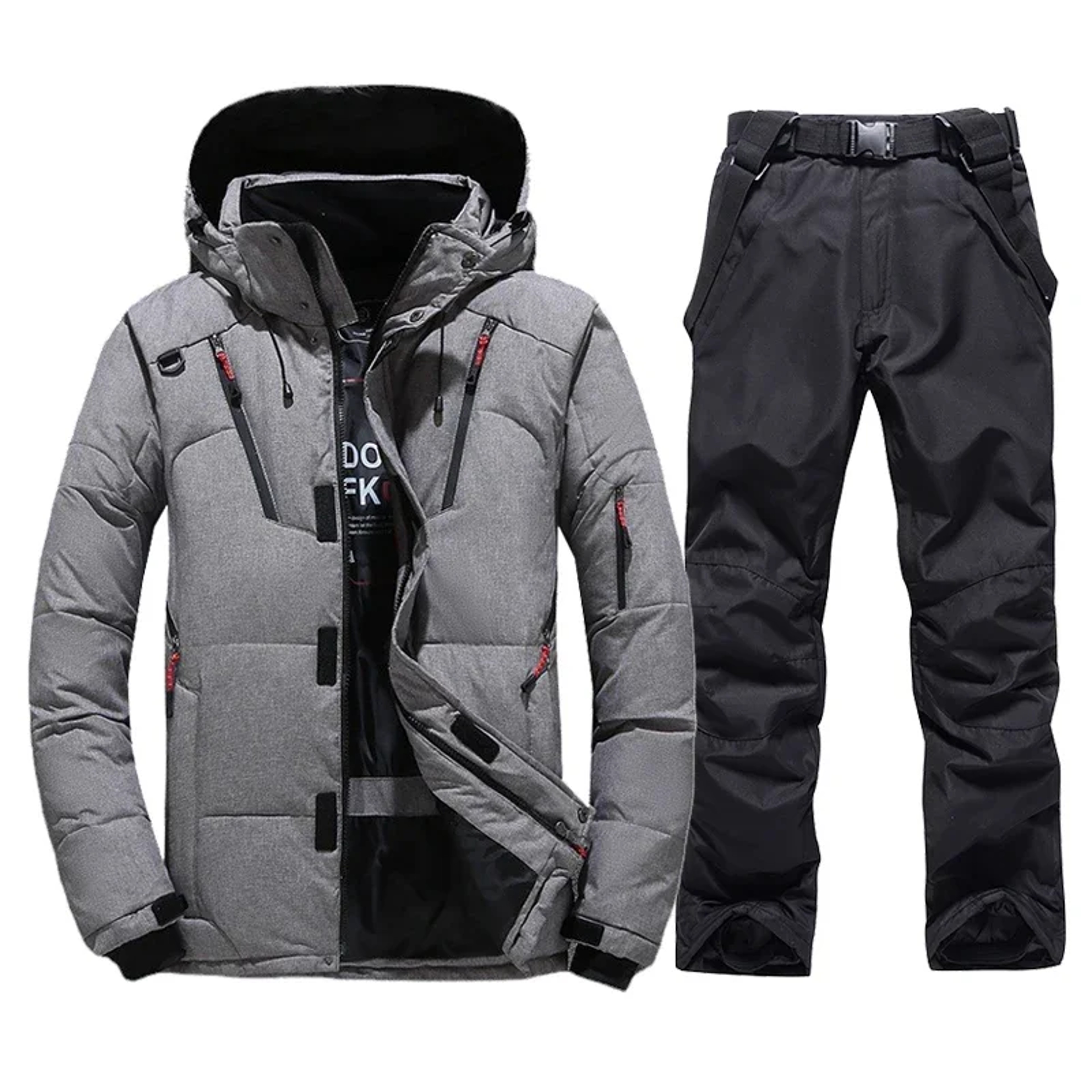 Thermal Skiing Down SUIT New Winter Ski Suit Men Warm Snowboard Bibs Pants Male Snowmobile Clothing 5