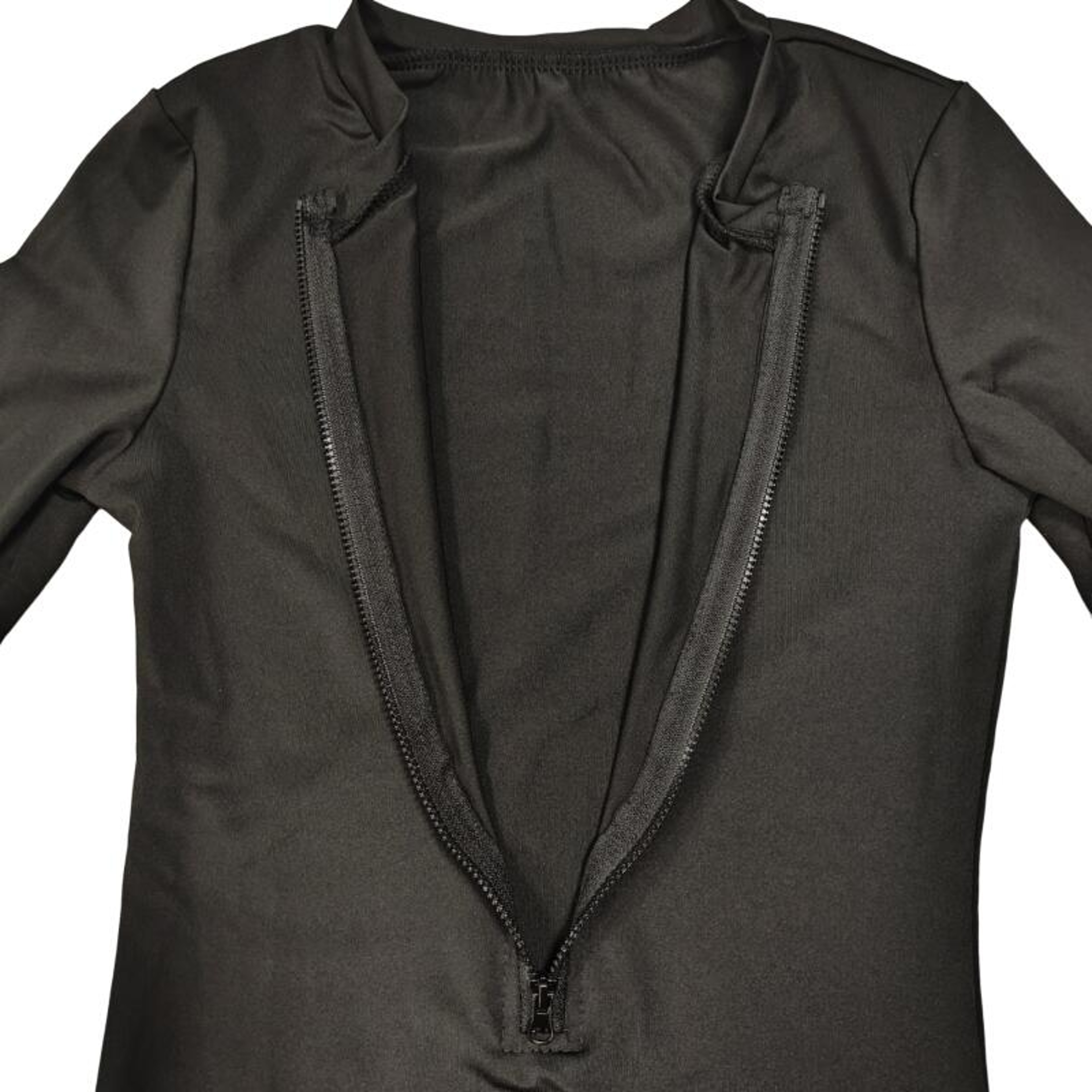 Long Sleeve One Piece Swimsuit With Front Zipper For Women 4