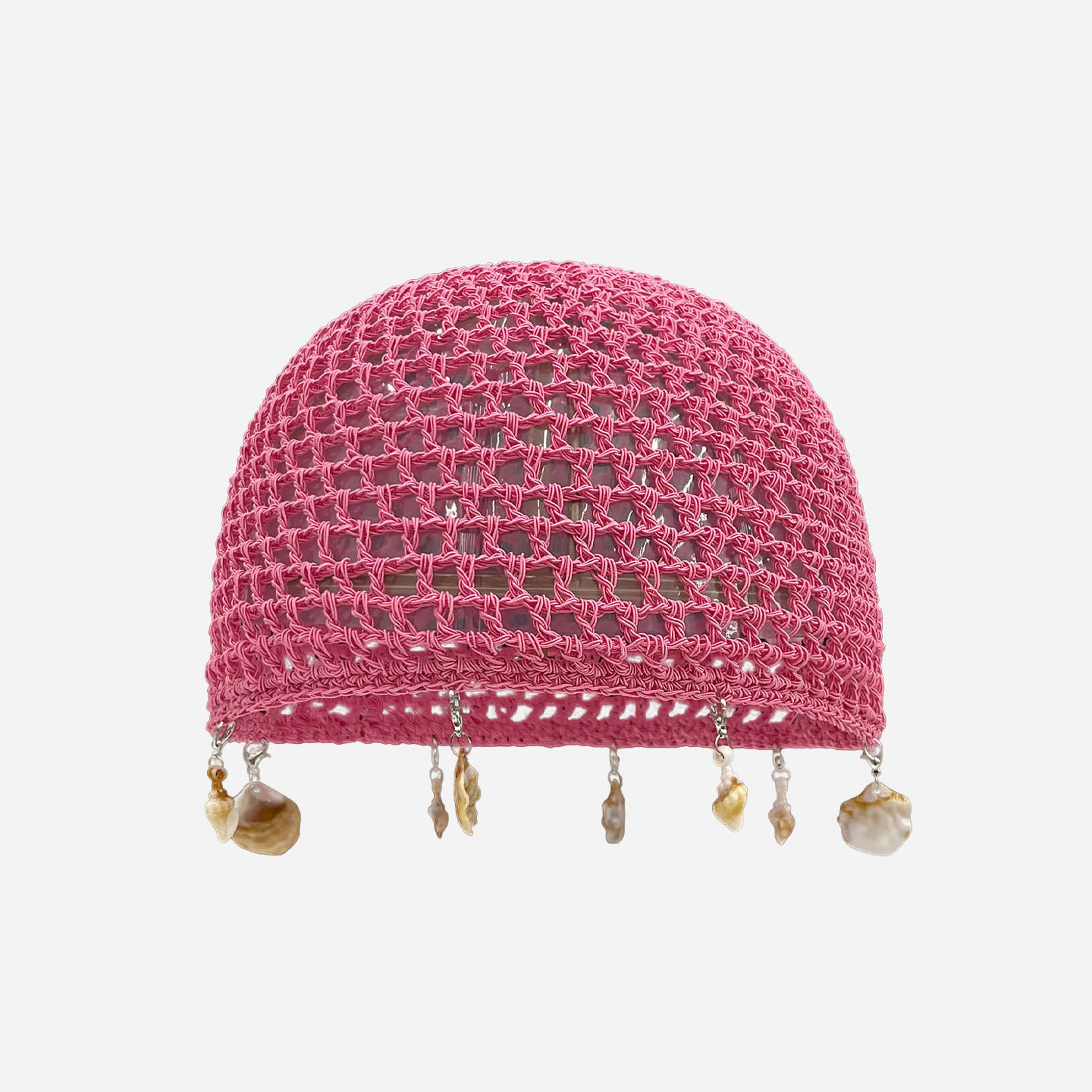 Handmade Bohemian Shell Tassel Crochet Beanie – view 11