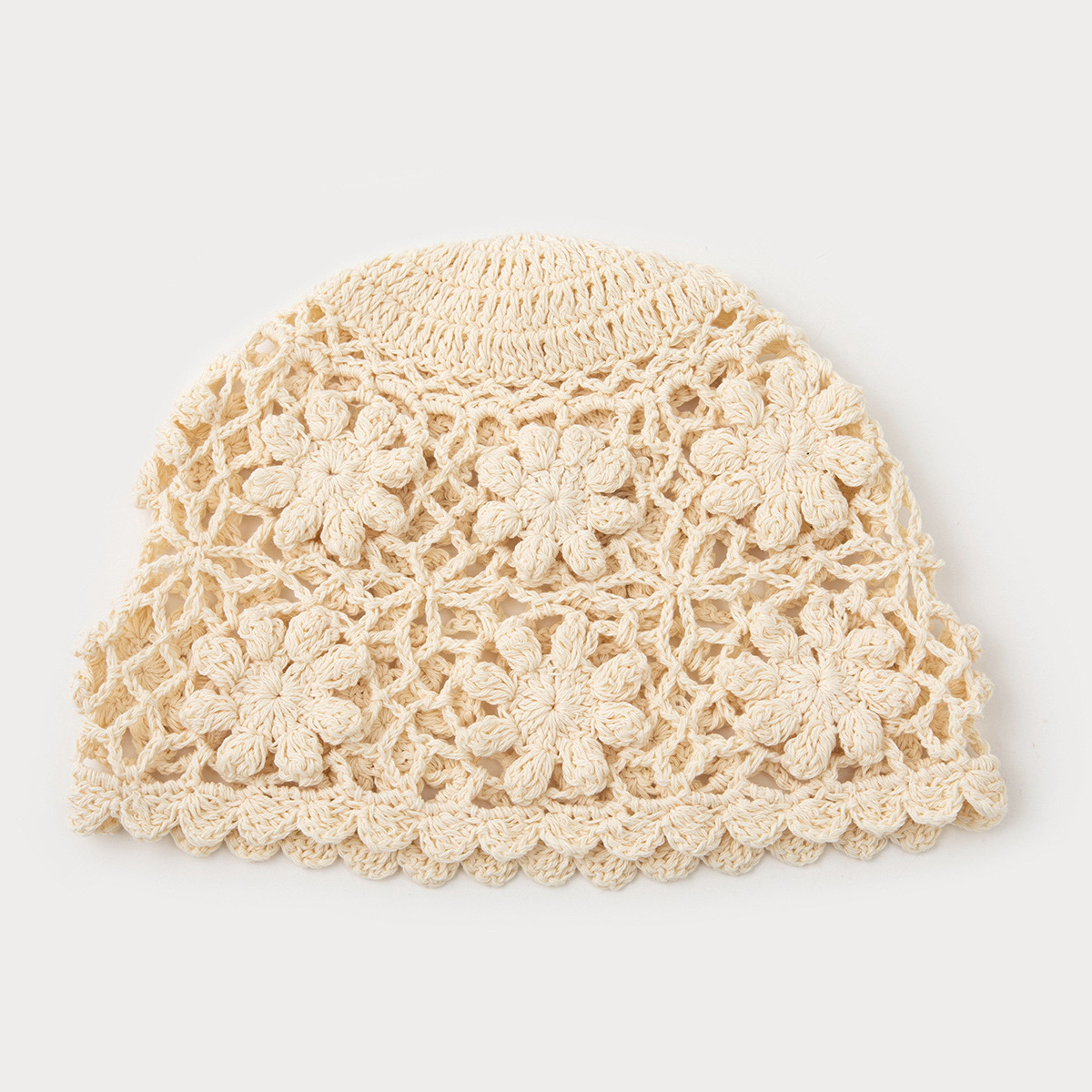 Handmade Crochet Floral Summer Sun Hat – view 2