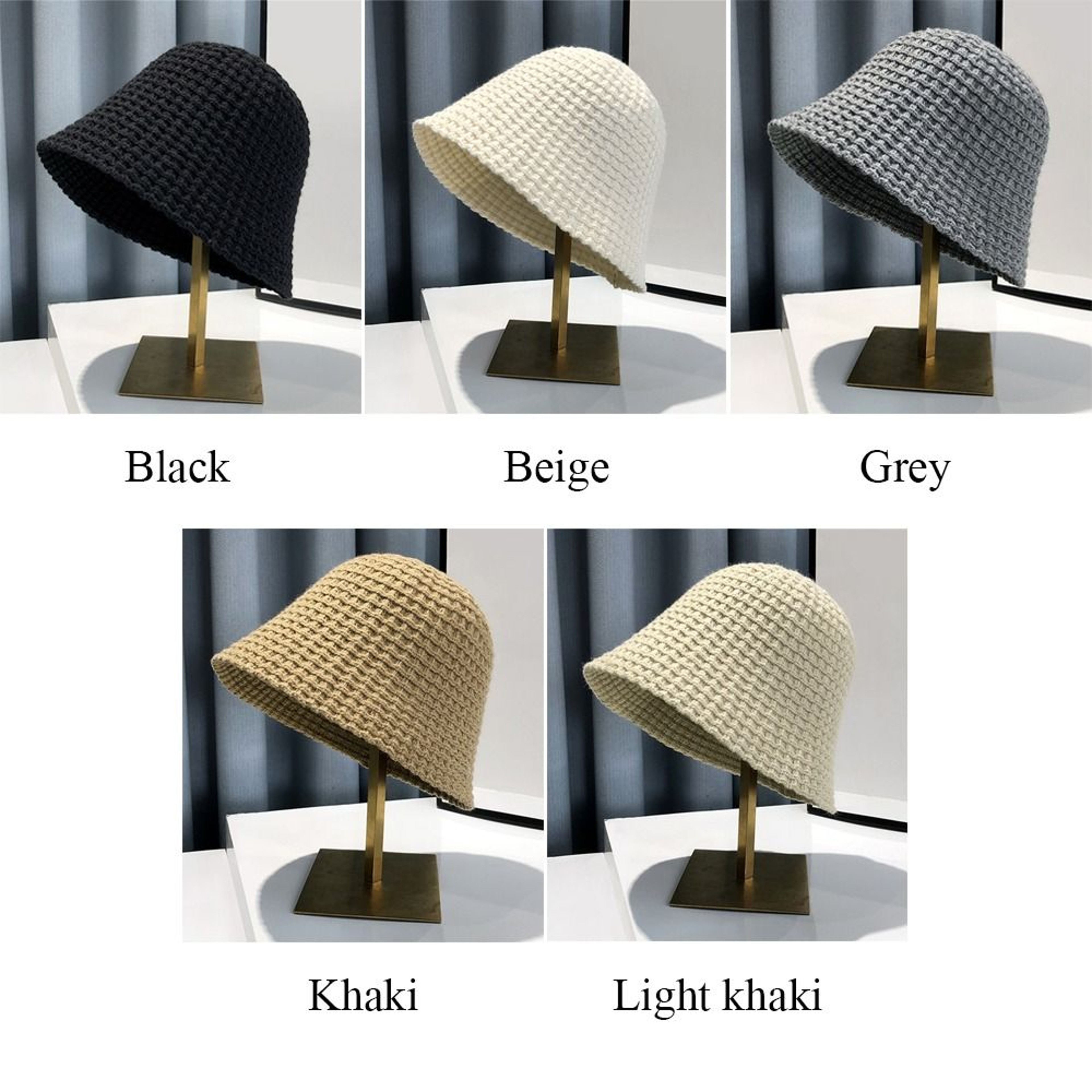 Cozy Handcrafted Knit Crochet Bucket Hat – view 5