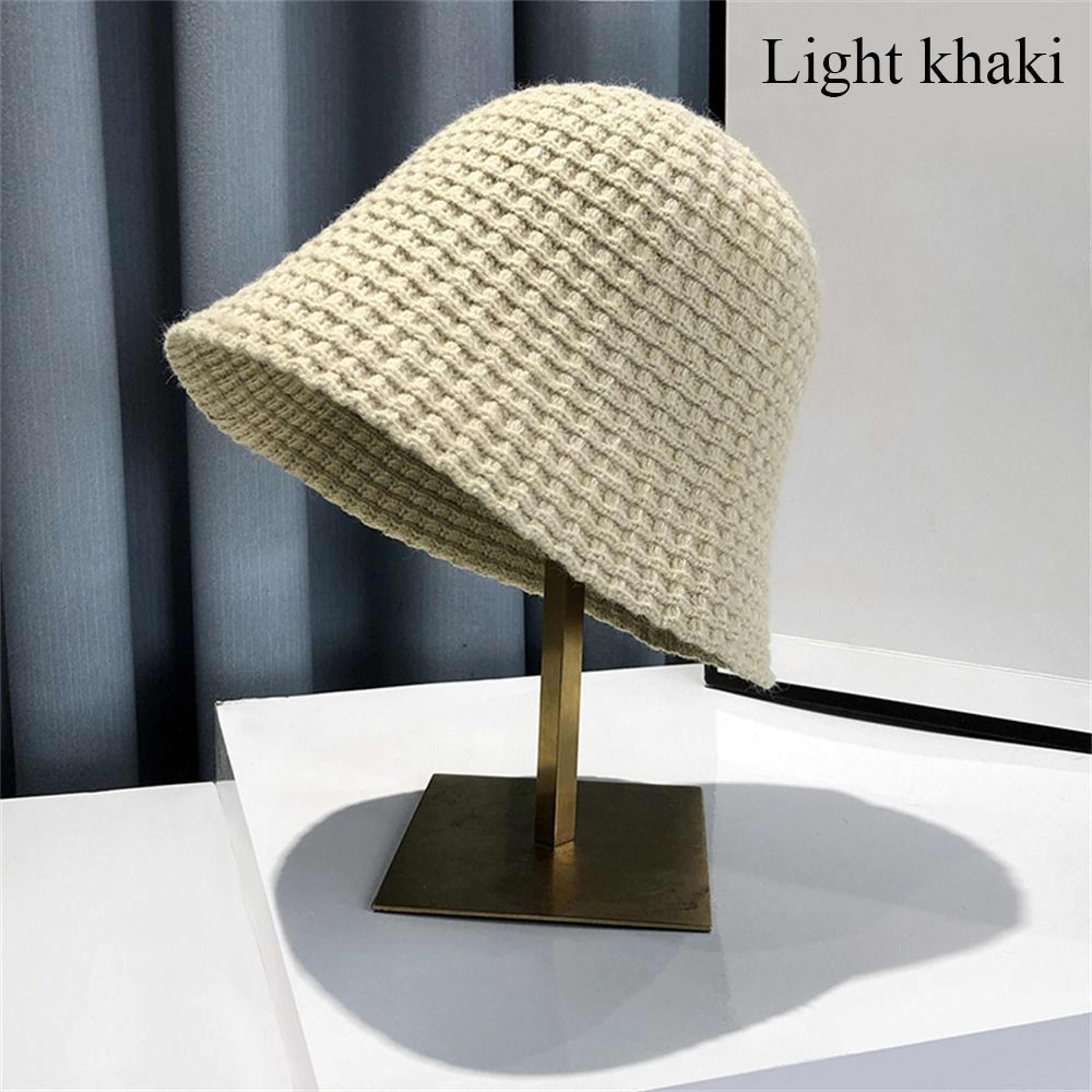Cozy Handcrafted Knit Crochet Bucket Hat – view 7