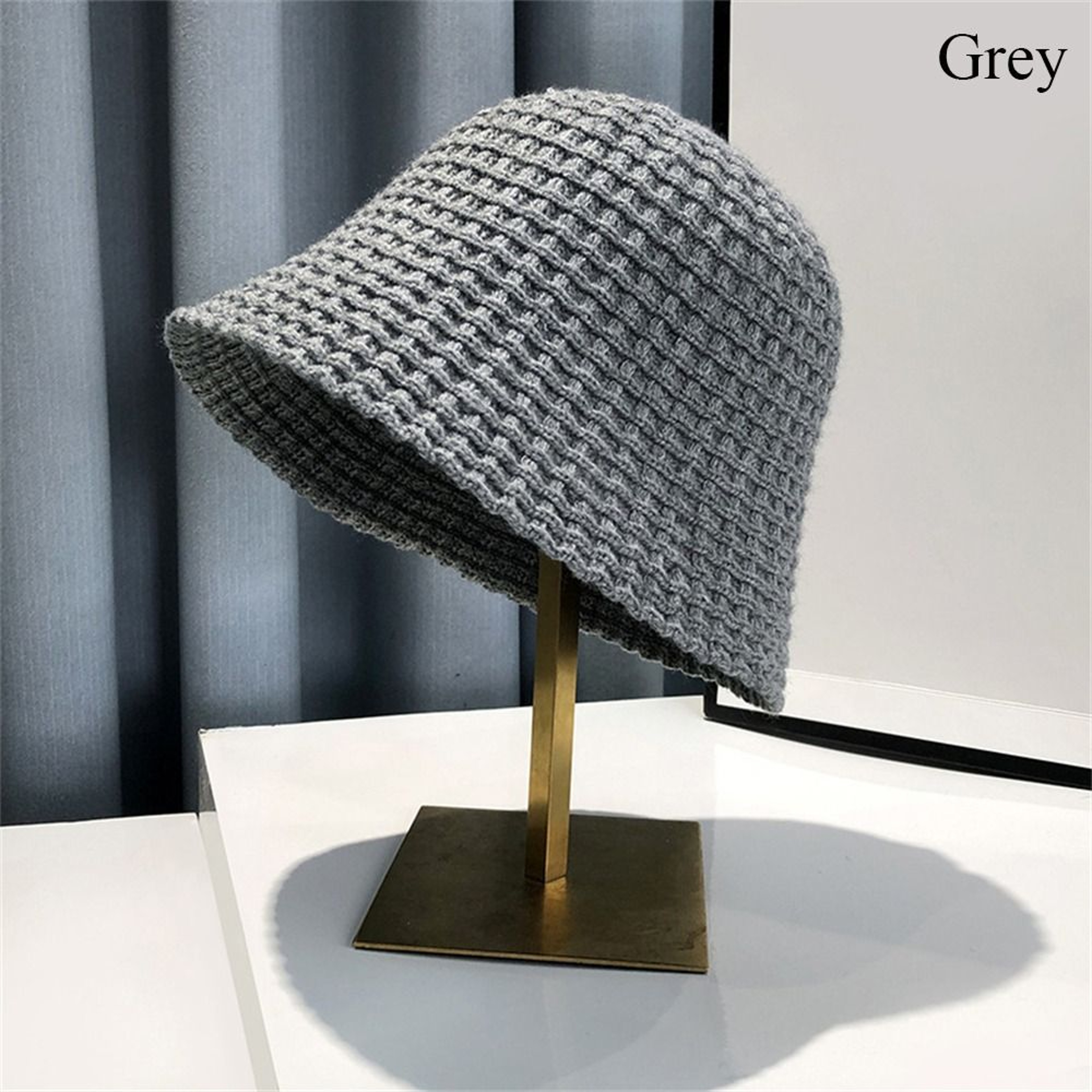 Cozy Handcrafted Knit Crochet Bucket Hat – view 10