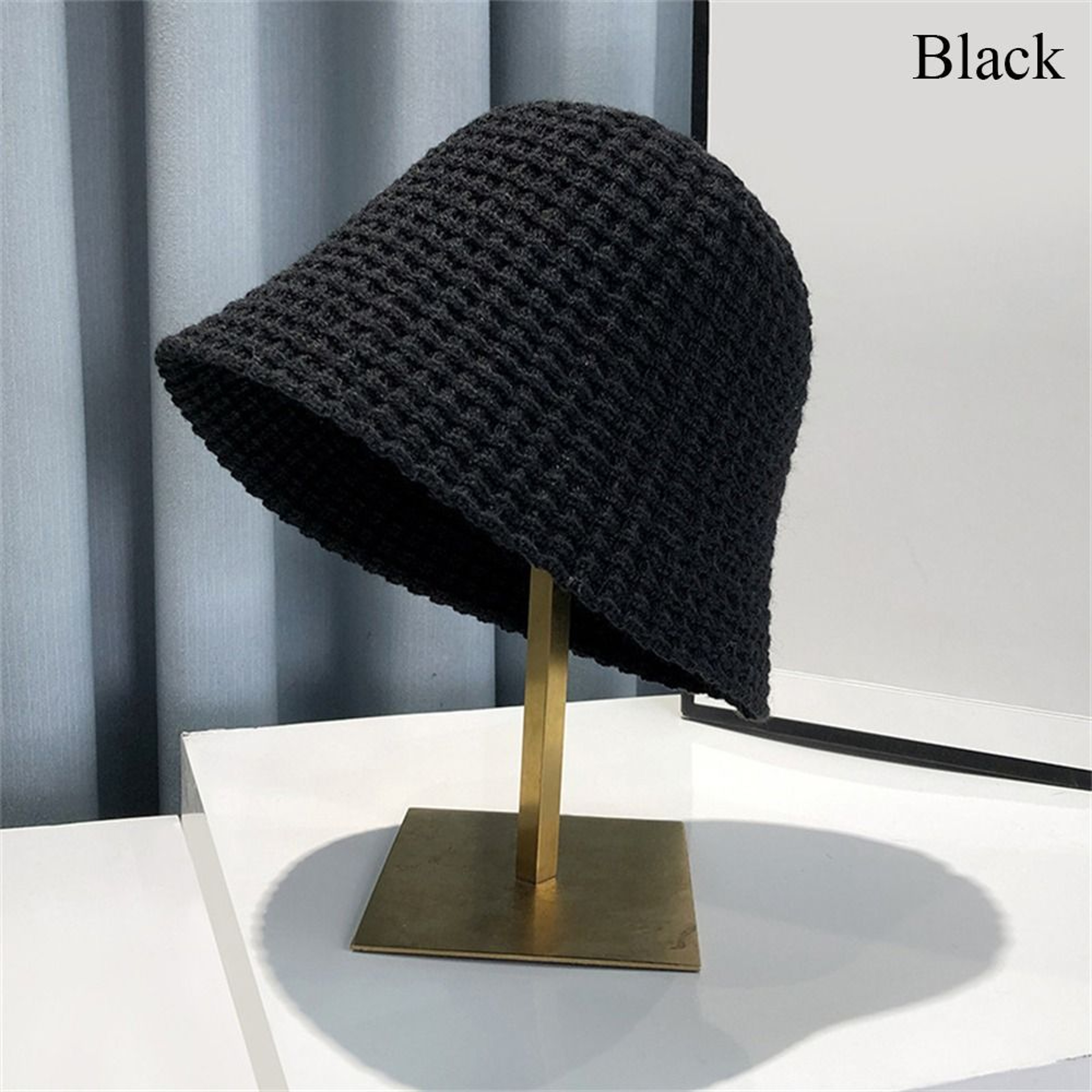 Cozy Handcrafted Knit Crochet Bucket Hat – view 11