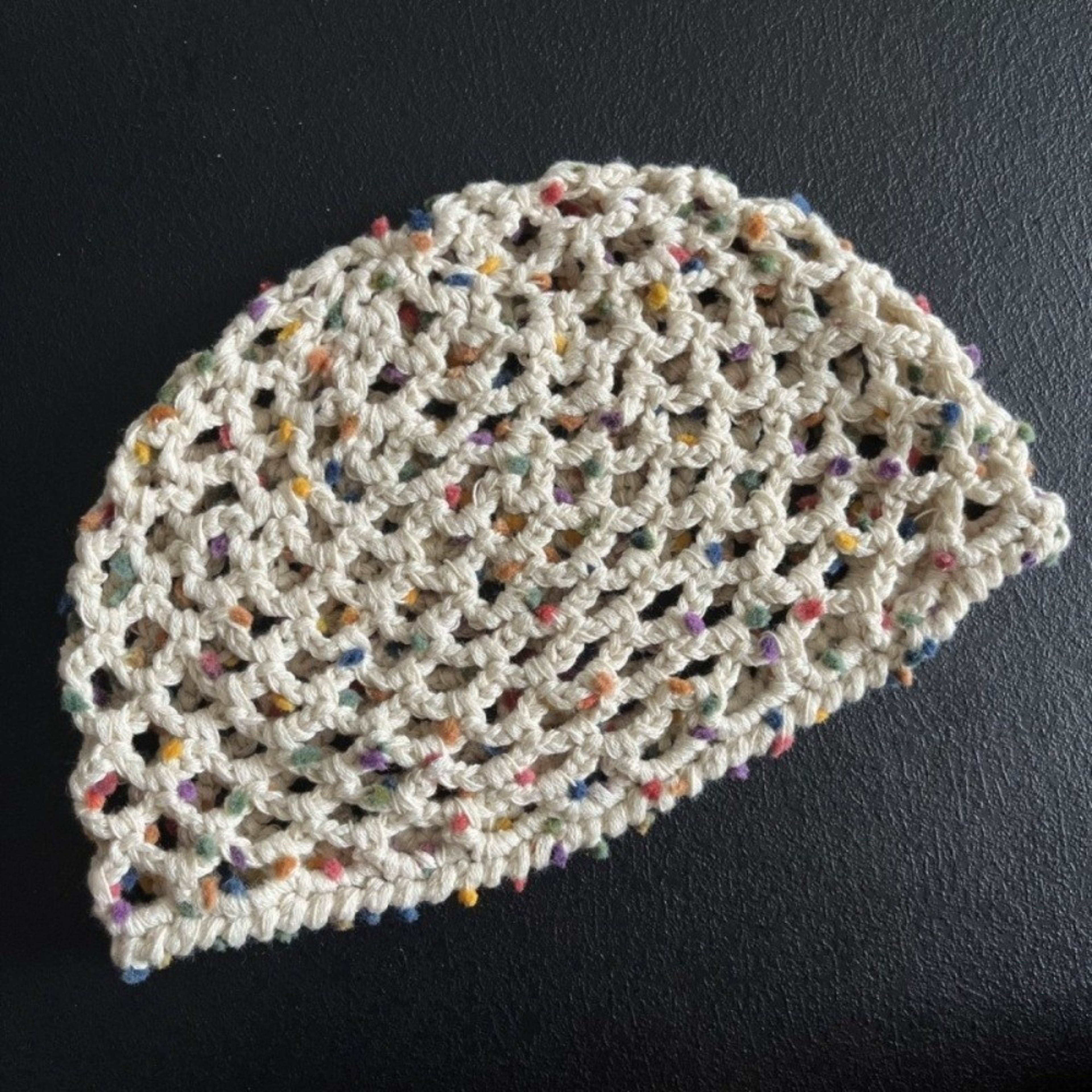 Retro Crochet Mesh Beanie Summer Breathable Cap – view 11