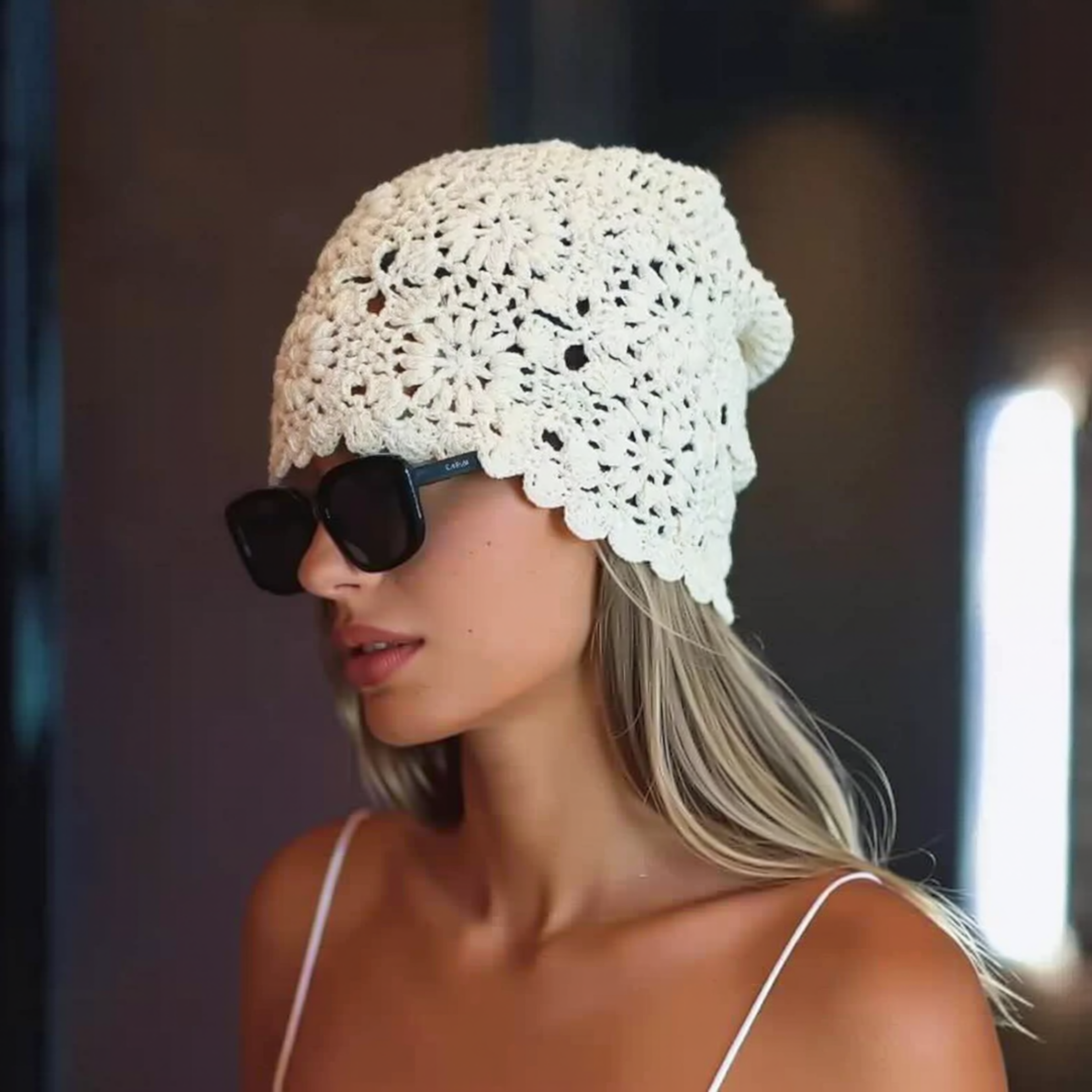 Handmade Slouchy Knit Beanie for Women – view 1
