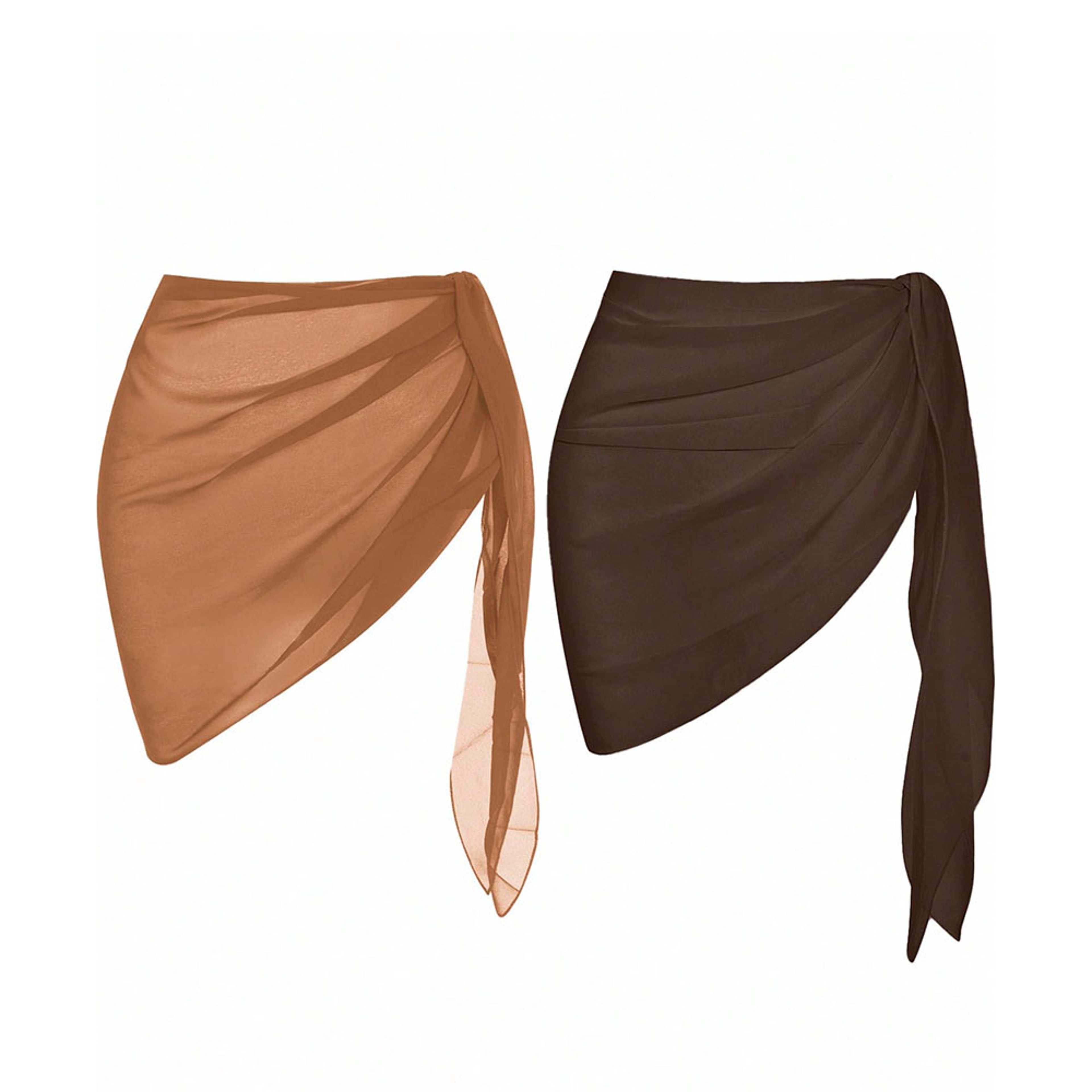 Lightweight Chiffon beach skirt and Bikini Cover Up – view 7