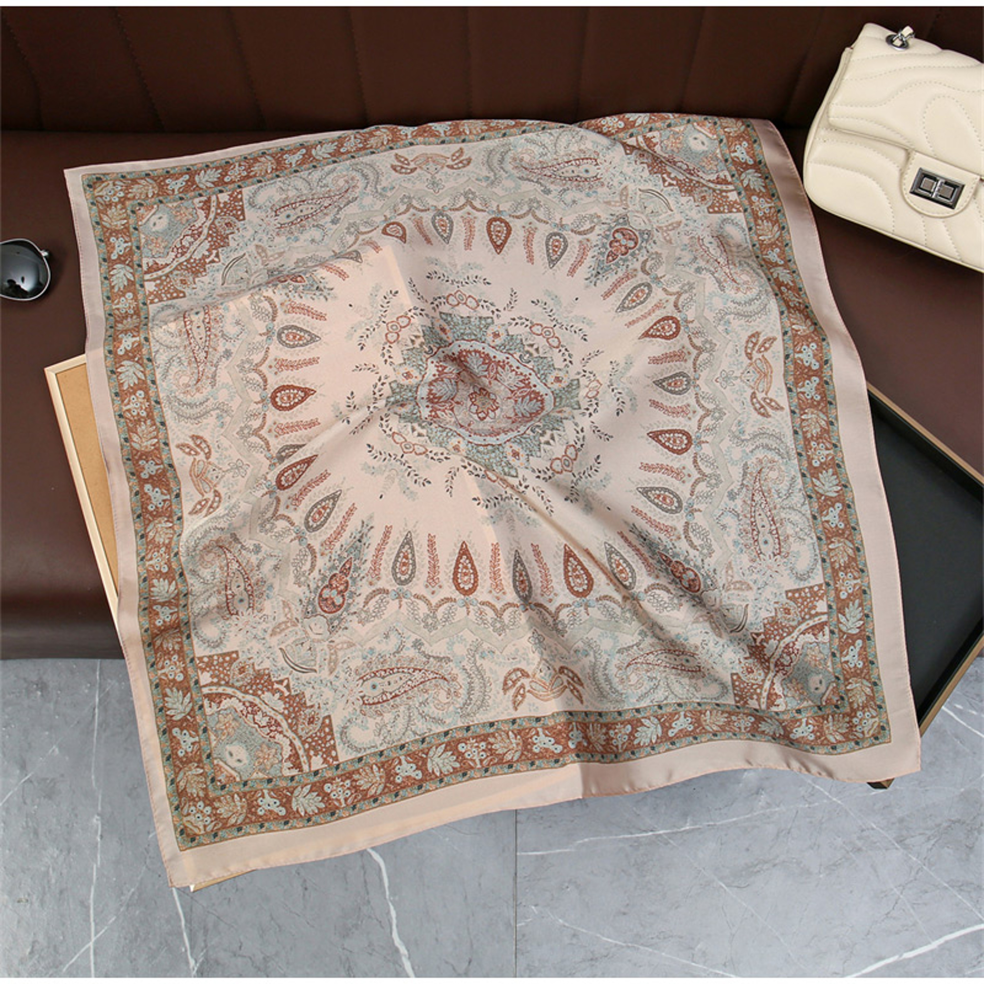 Silk Square Scarf for Women – view 6