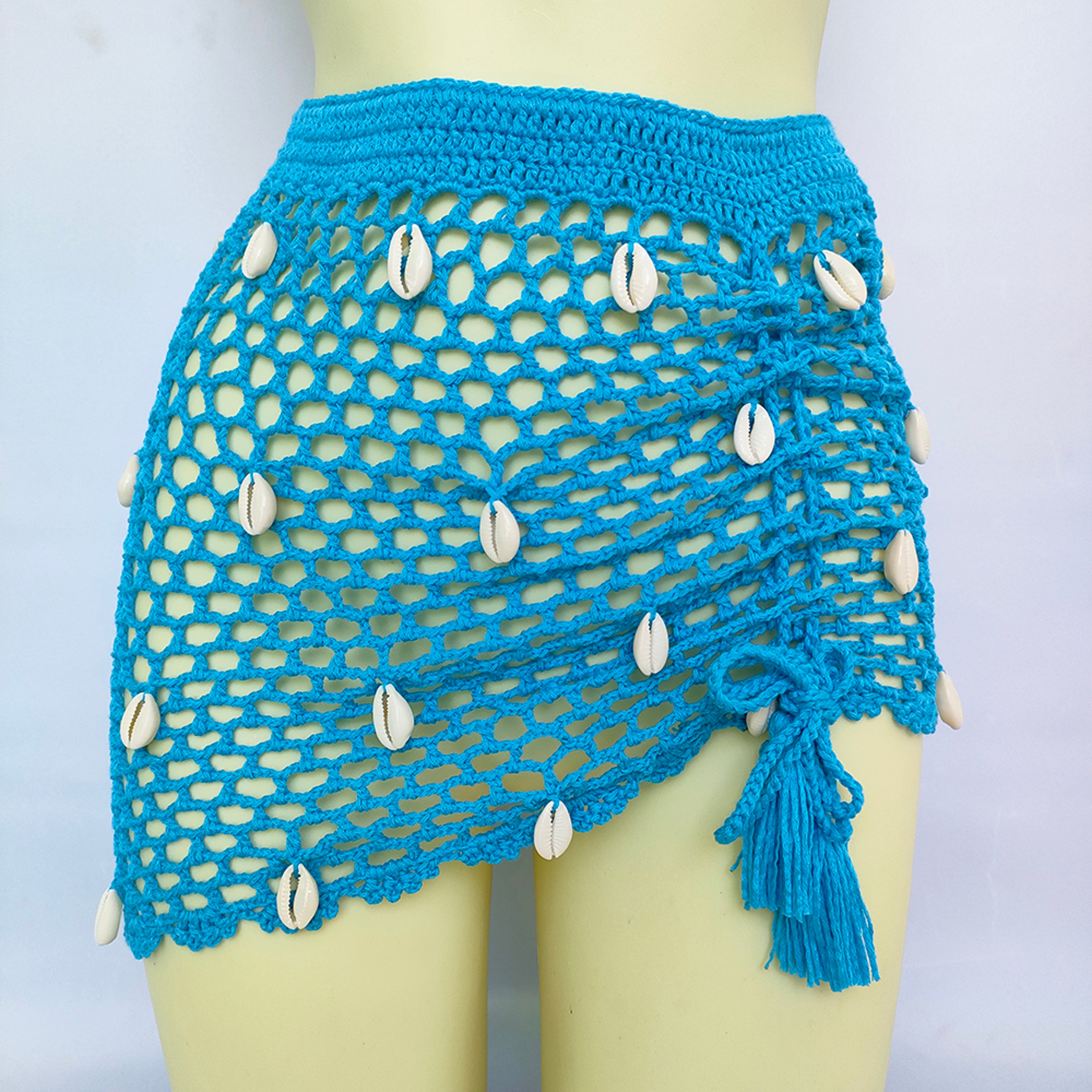 Boho Crochet Knit Cover Up Skirt – view 7