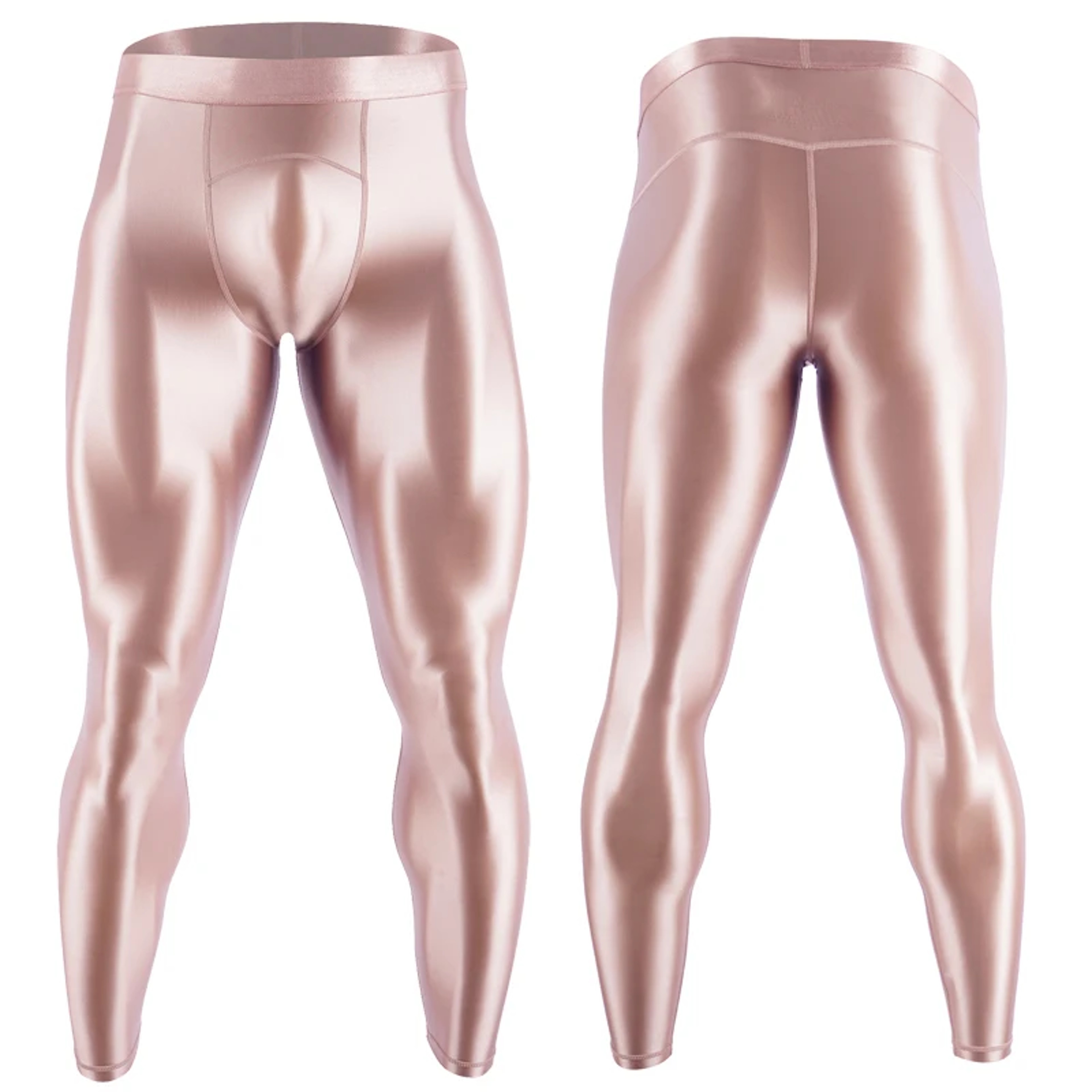Glossy Mens Compression Swim Trunks and Fitness Leggings – view 6
