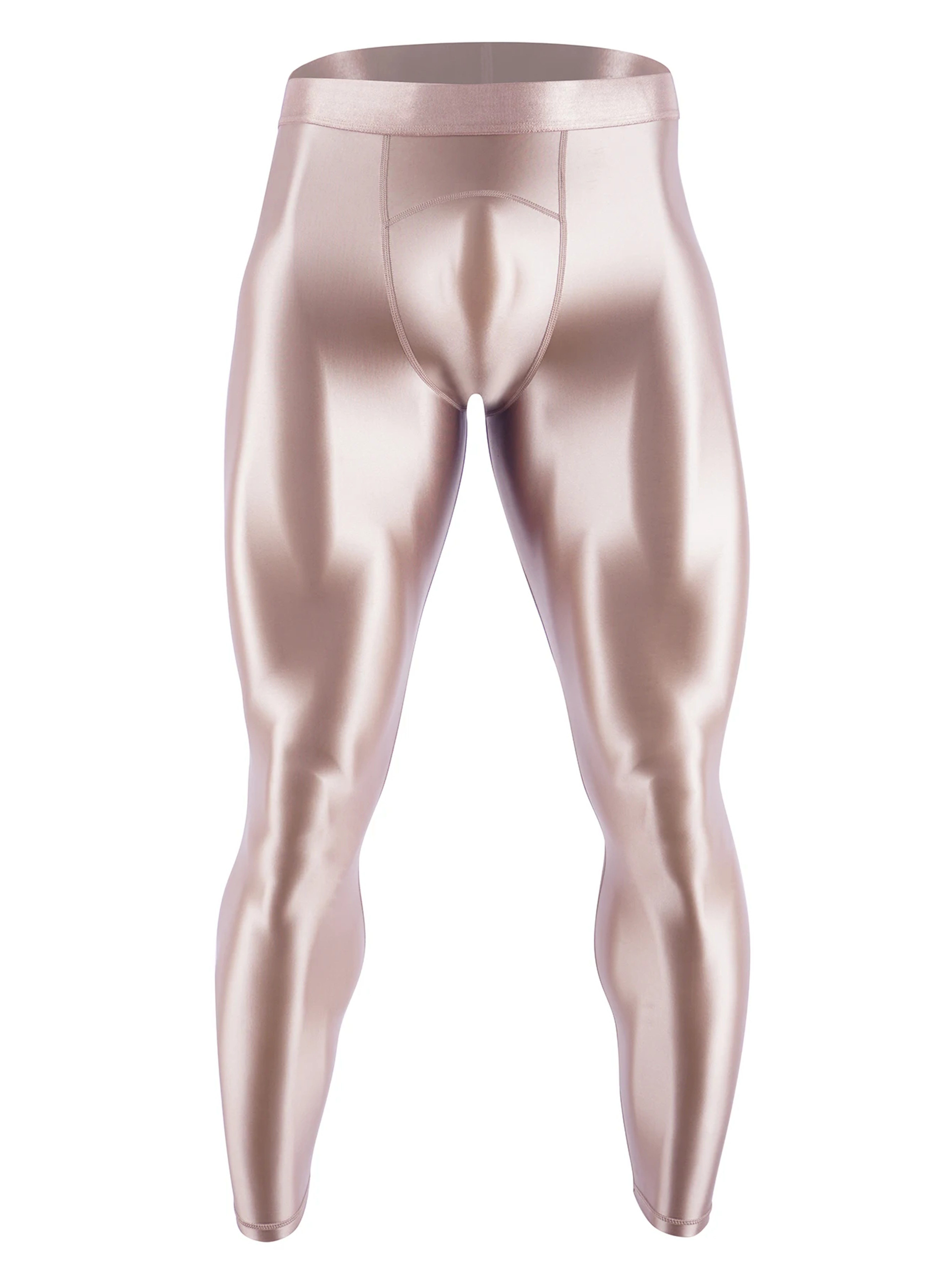 Glossy Mens Compression Swim Trunks and Fitness Leggings – view 9