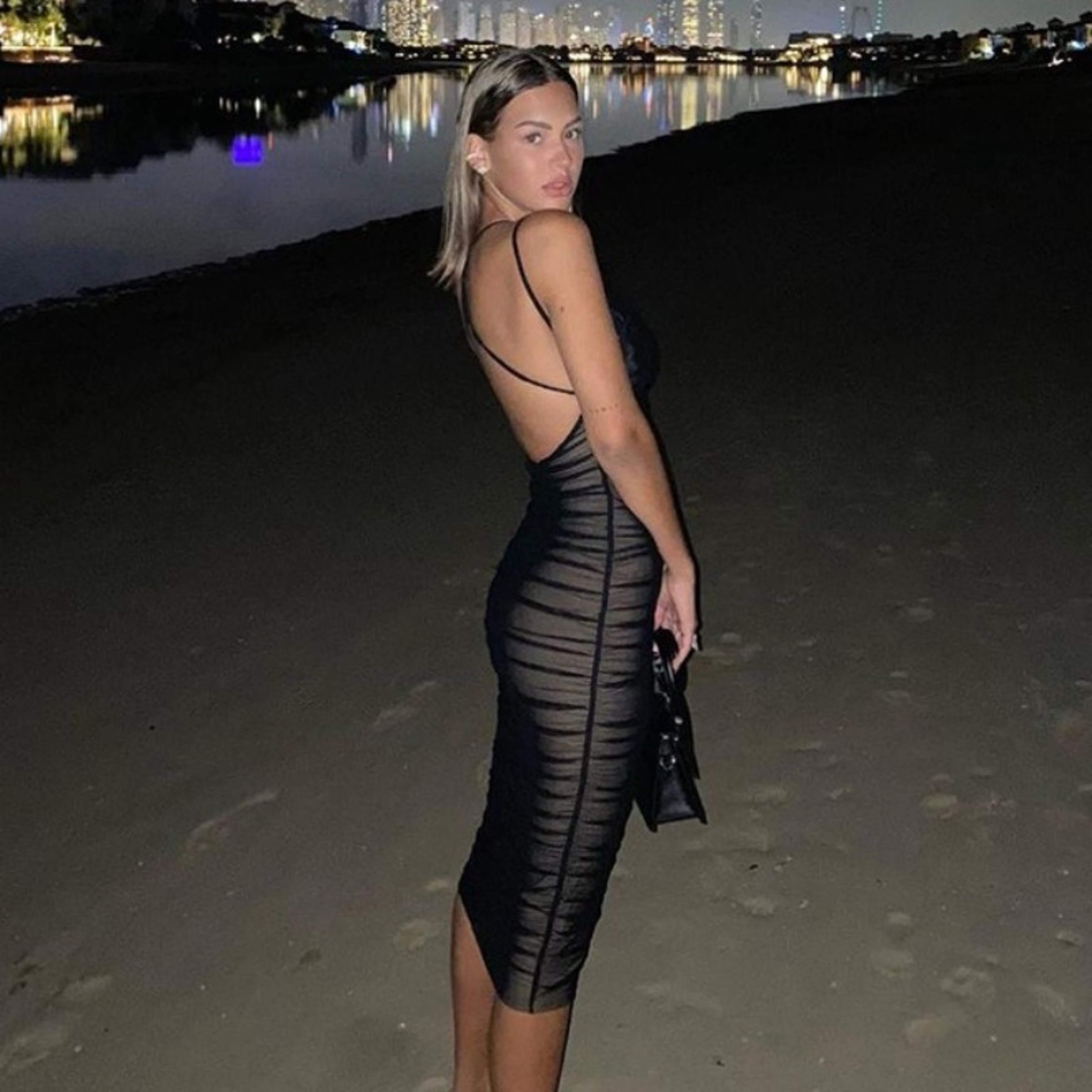 Siren Mesh Bodycon Midi Dress – view 4