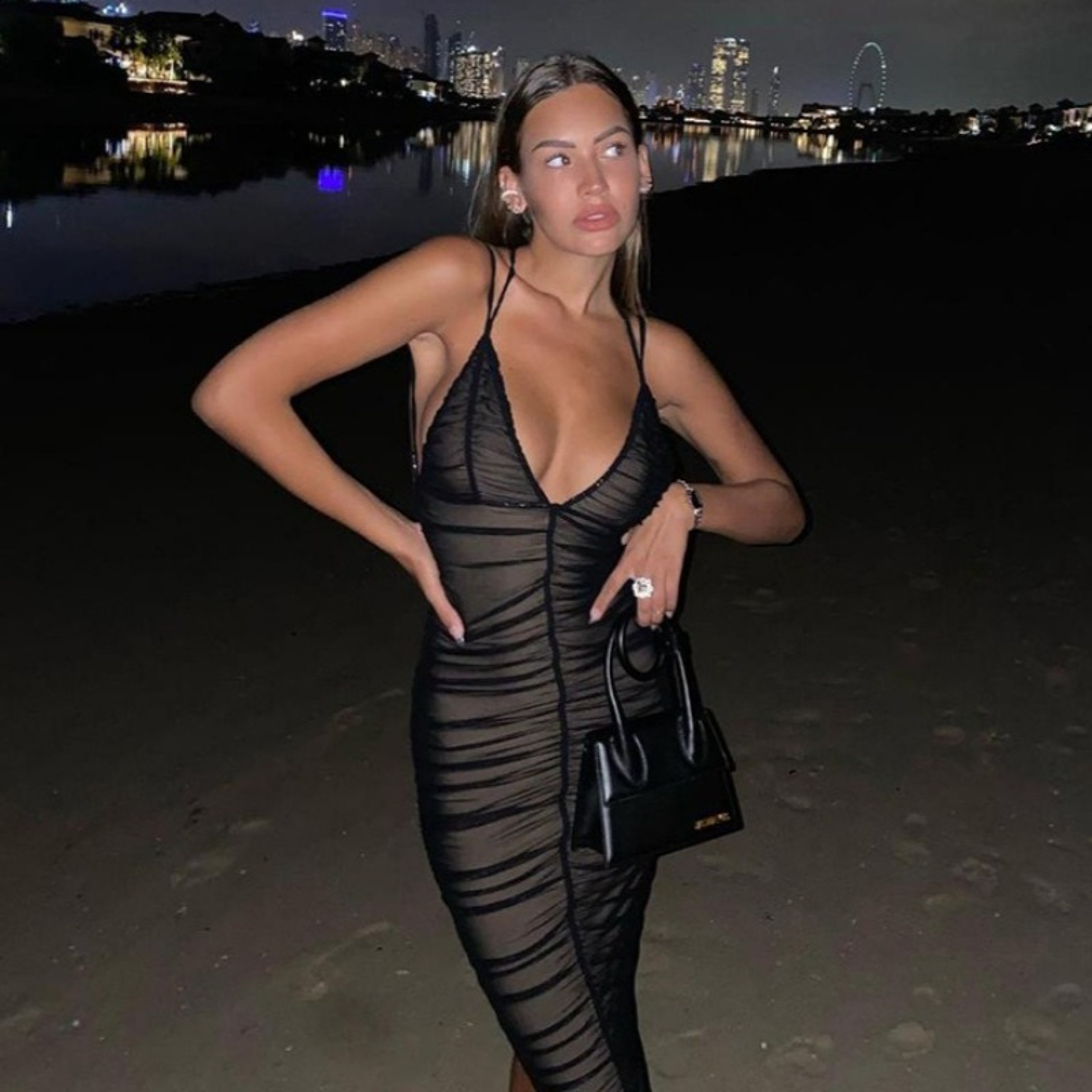 Siren Mesh Bodycon Midi Dress – view 7