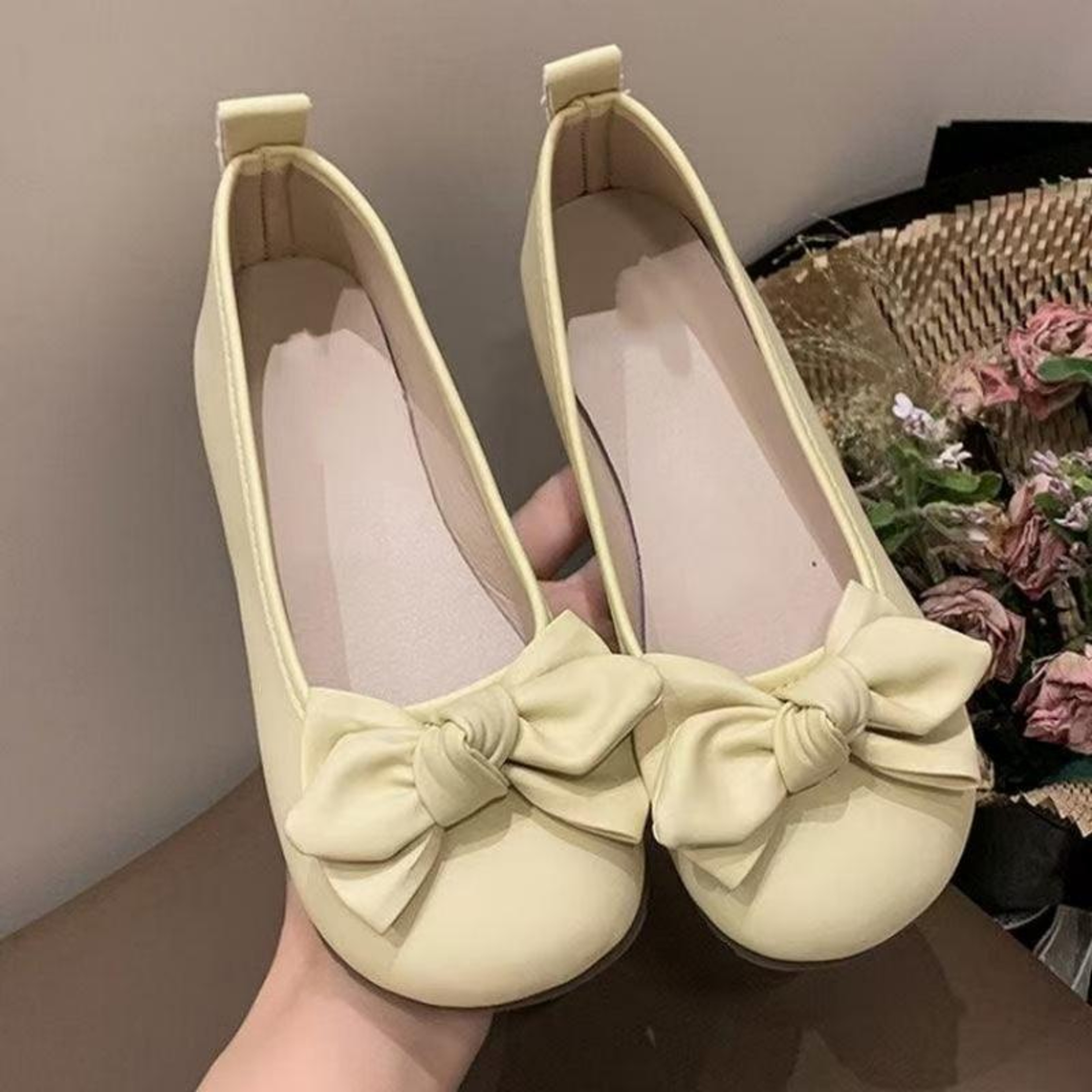 Chic Bowknot Fairy Style Womens Slip On Flats And Comfortable Soft Sole Loafers 0