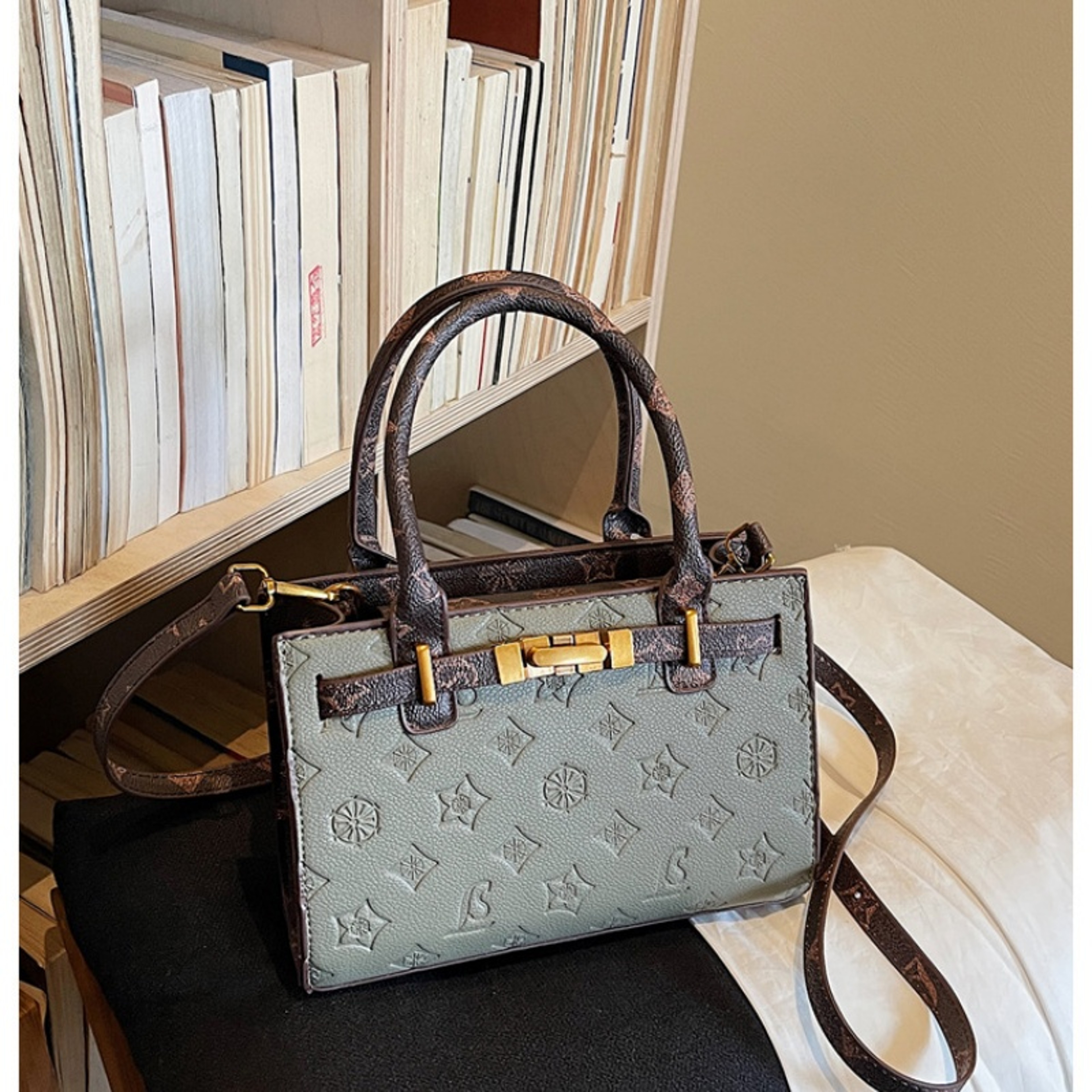 Classic Embossed Crossbody Bag for Women Small Shoulder Purse and Daily Handbag – view 1