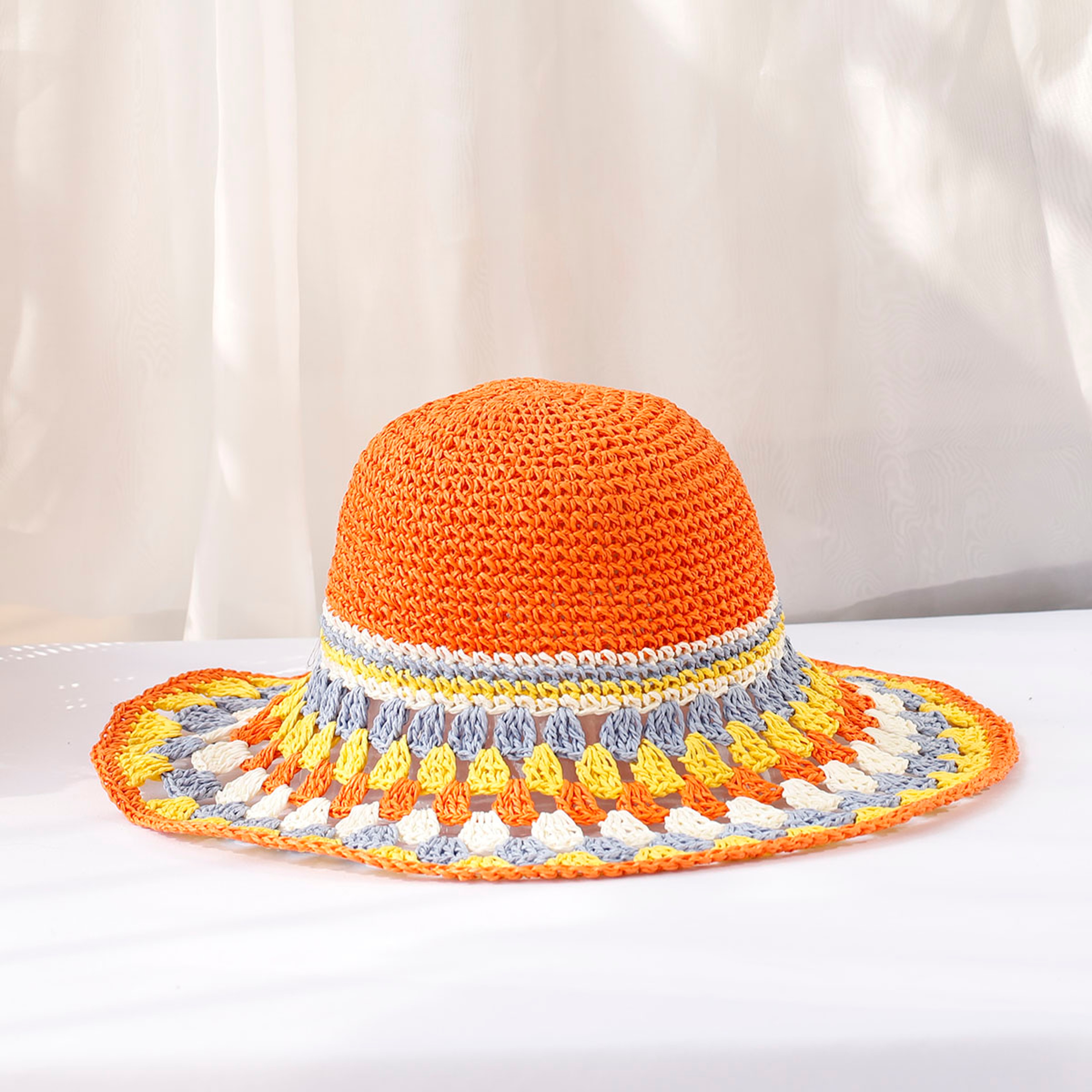 Colorful Straw Bucket Hat For Women 8