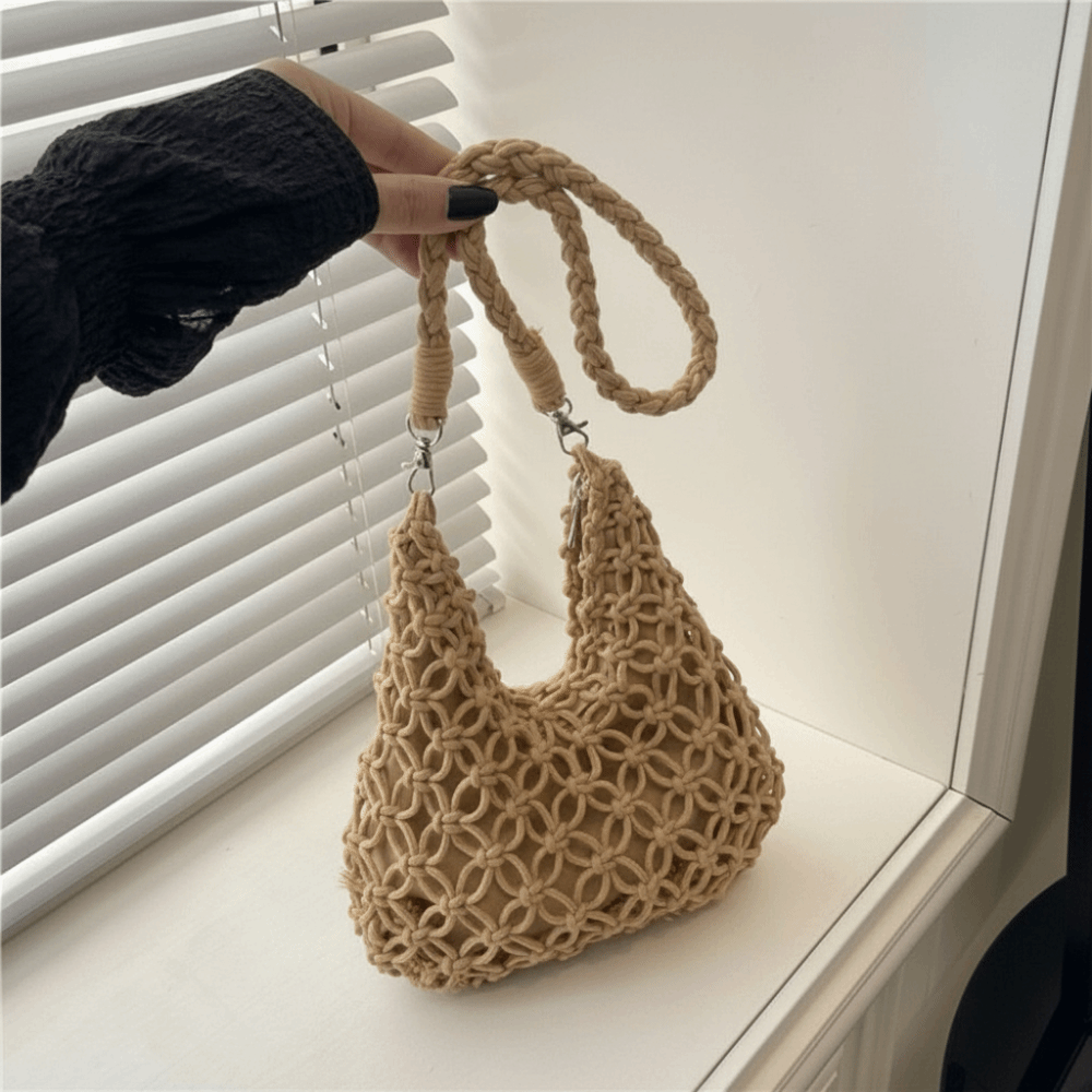Handmade Crochet Shoulder Bag 0