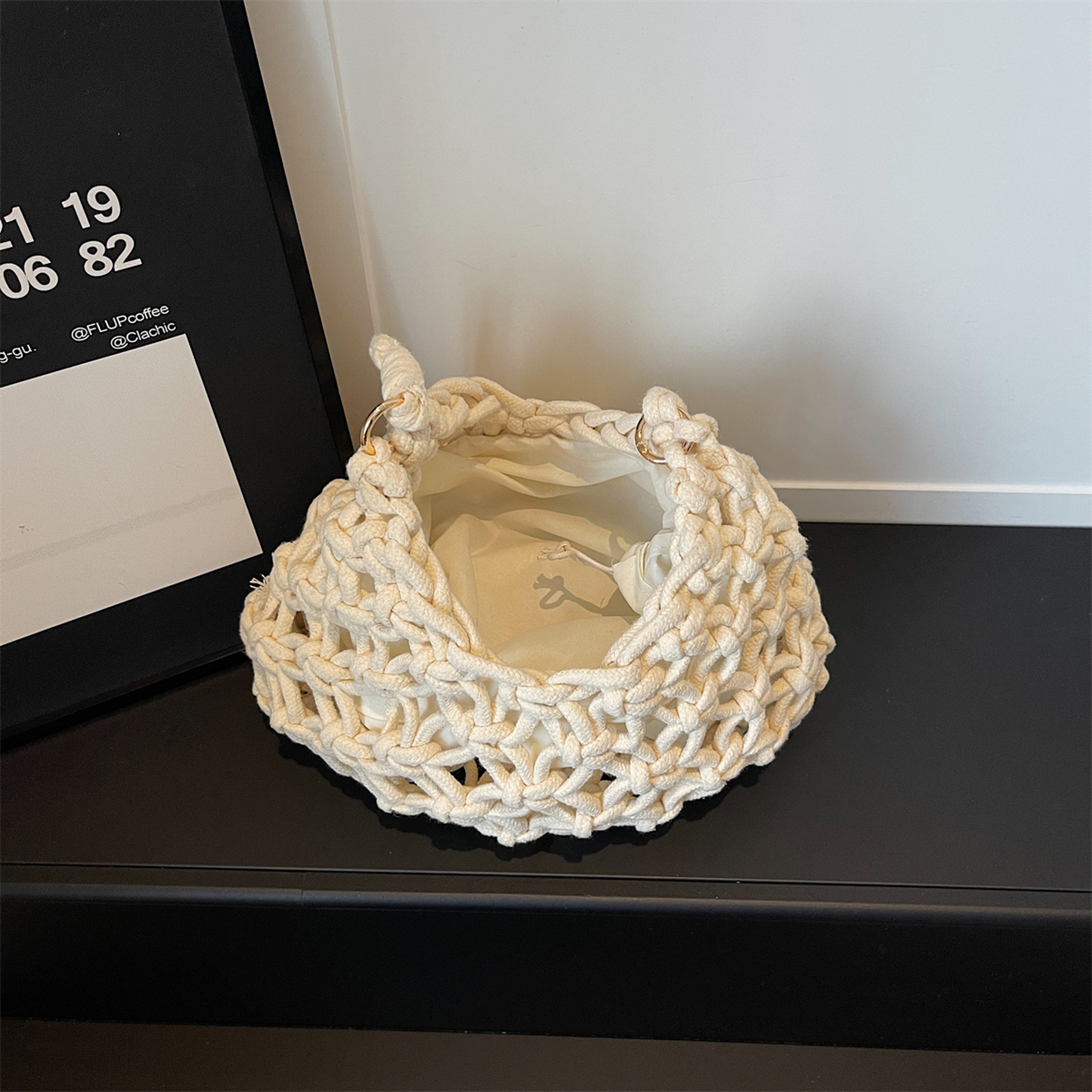 Crochet Woven Crossbody Bag – view 5
