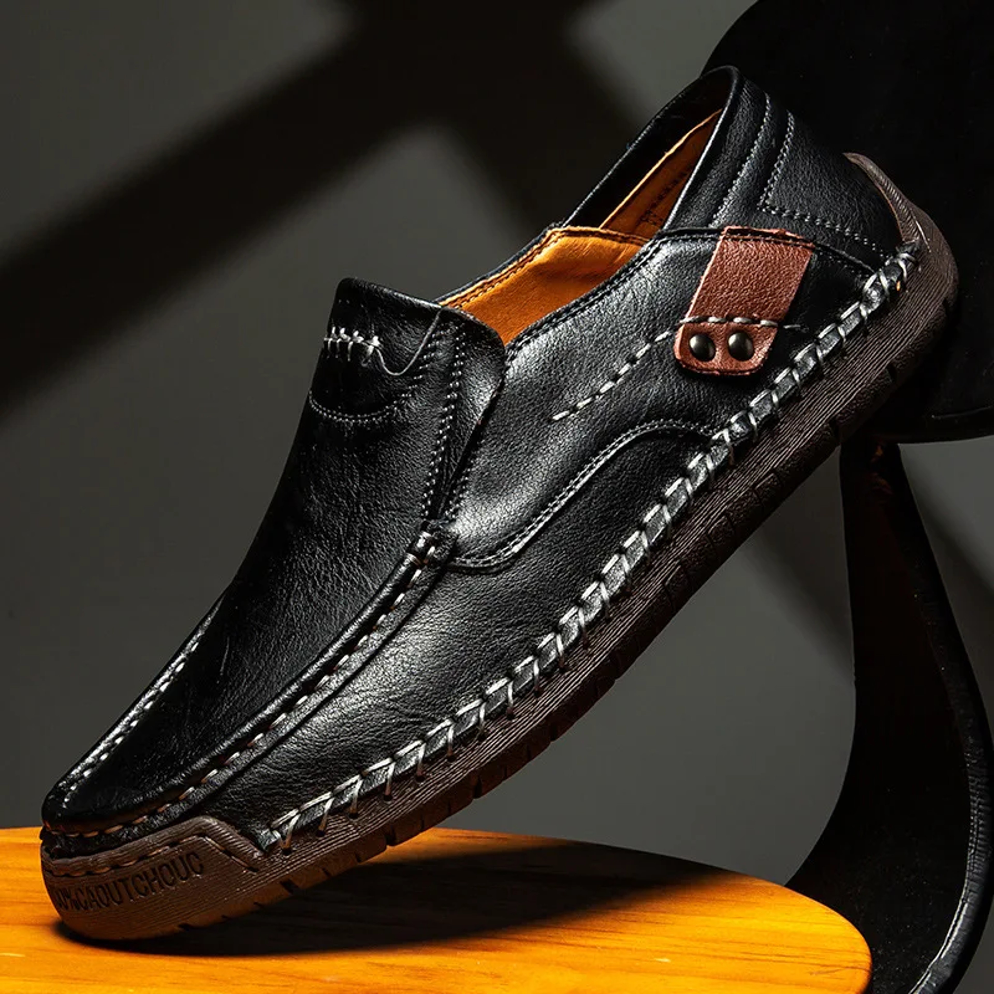 Handmade Genuine Leather Men Driving Shoes 1