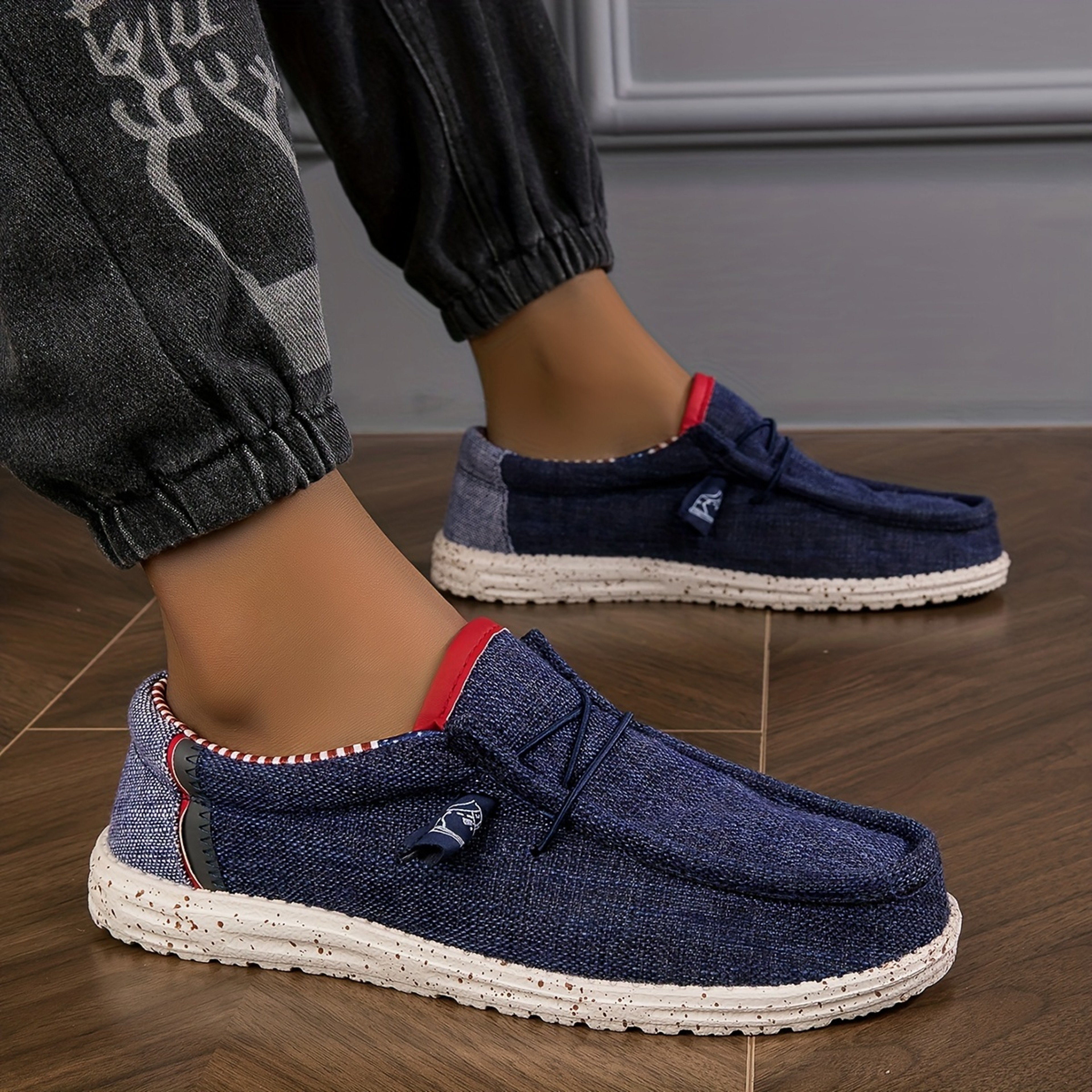 Men's Breathable Canvas Loafers and Casual Driving Shoes – view 8