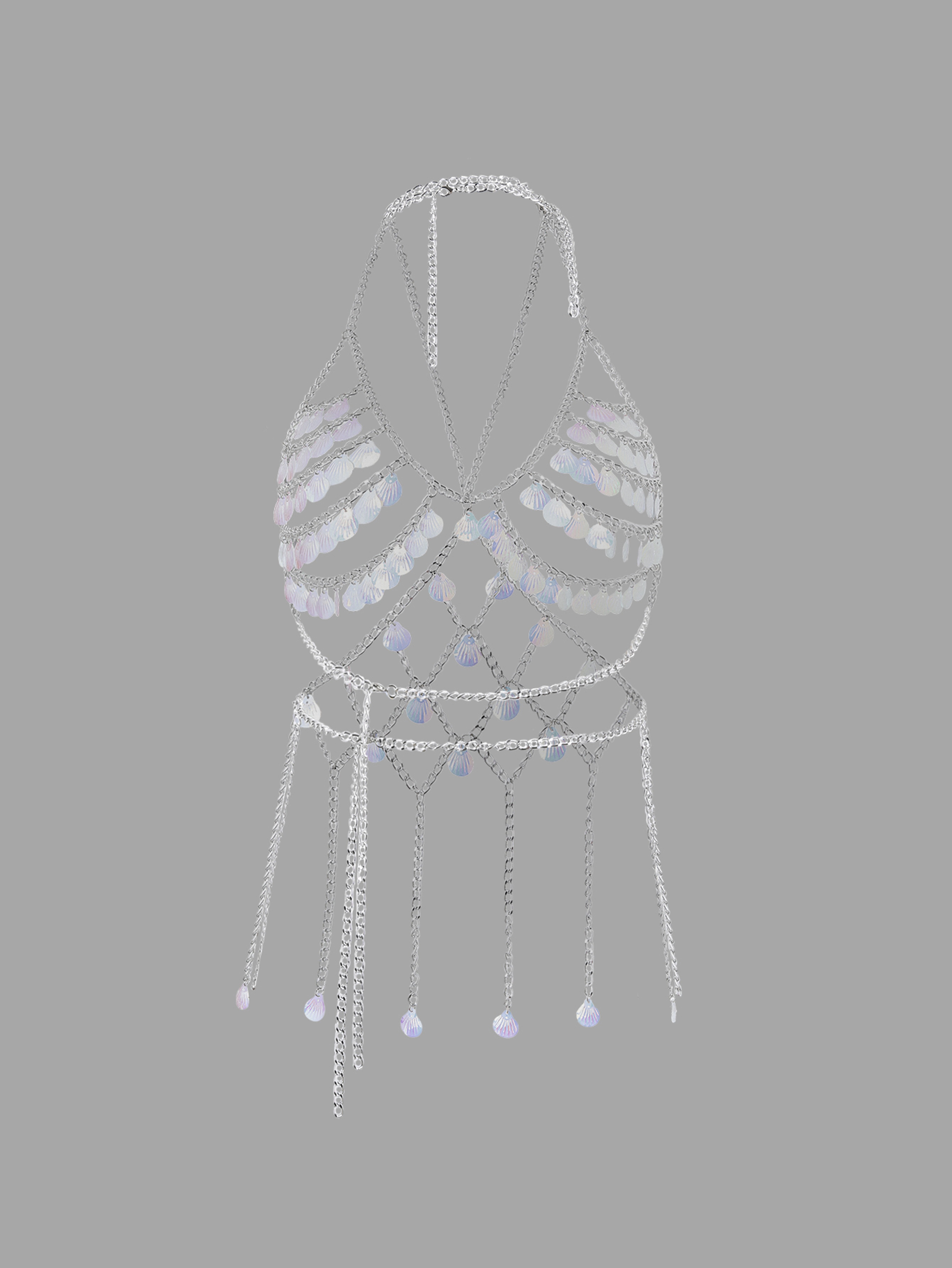 Handmade Shell Bra Chain Body Jewelry – view 3