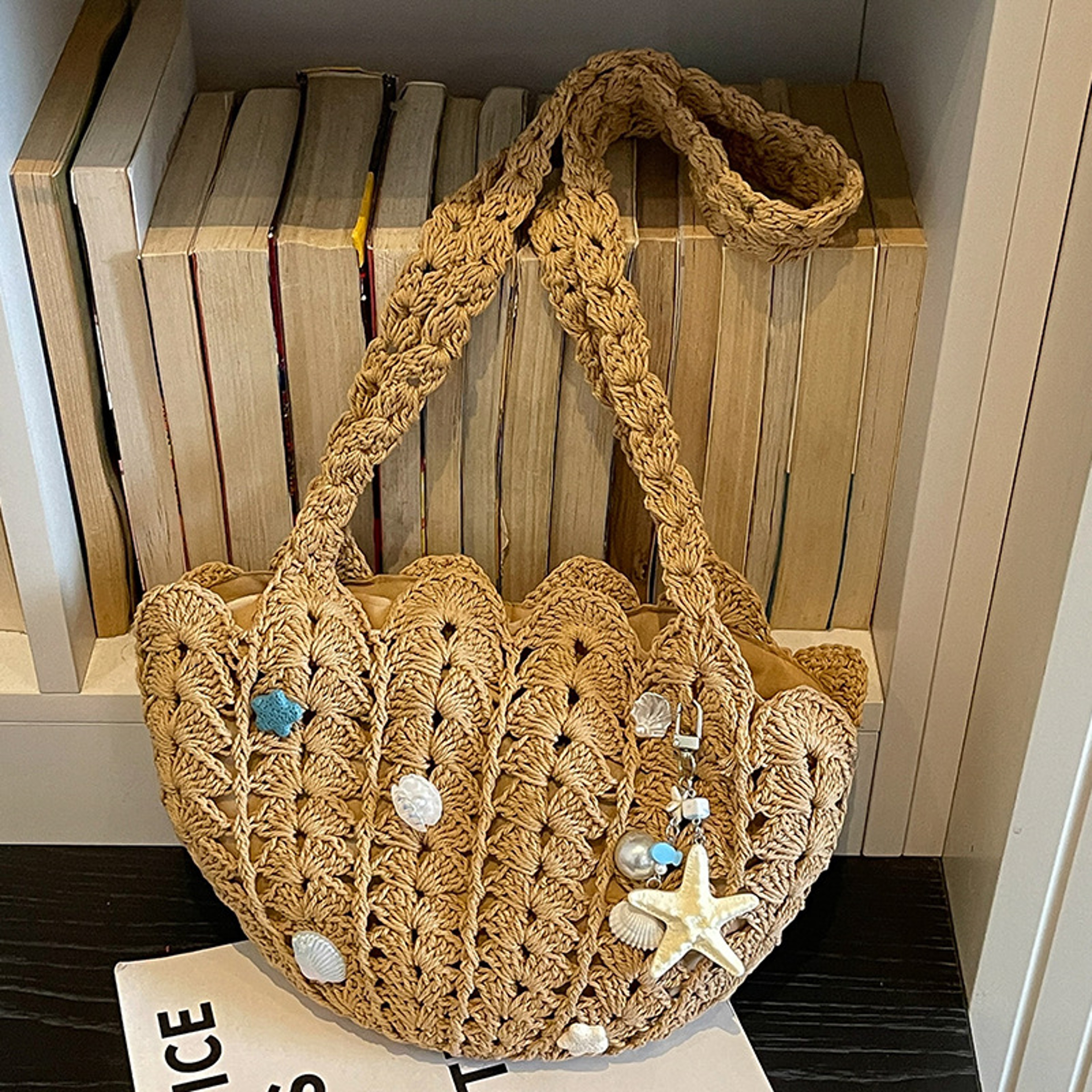 Summer Woven Beach Bag and Vacation Tote – view 1
