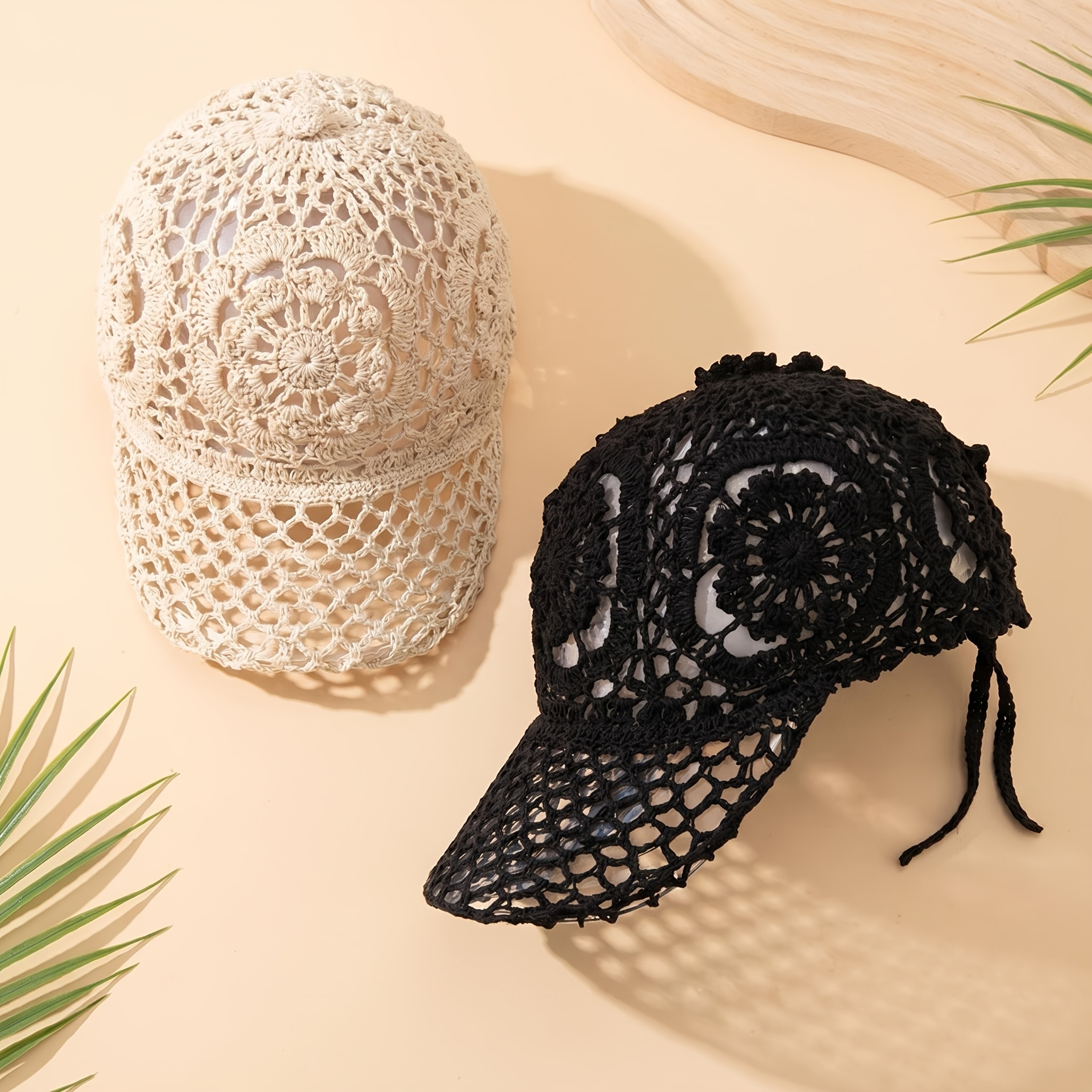 Summer Hand Crocheted Baseball Cap – view 2