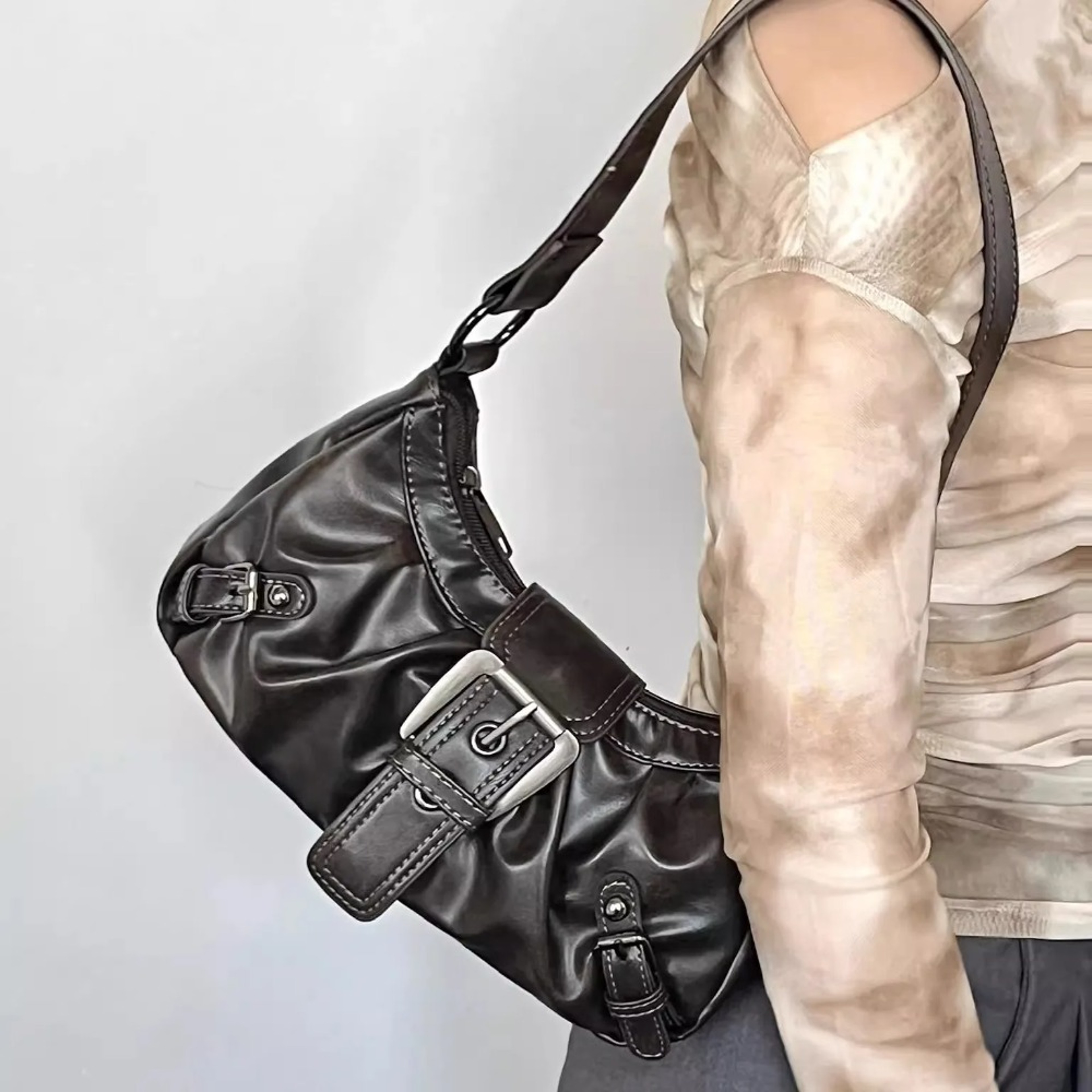 Maillard Retro Vintage Leather Shoulder Bag – view 3